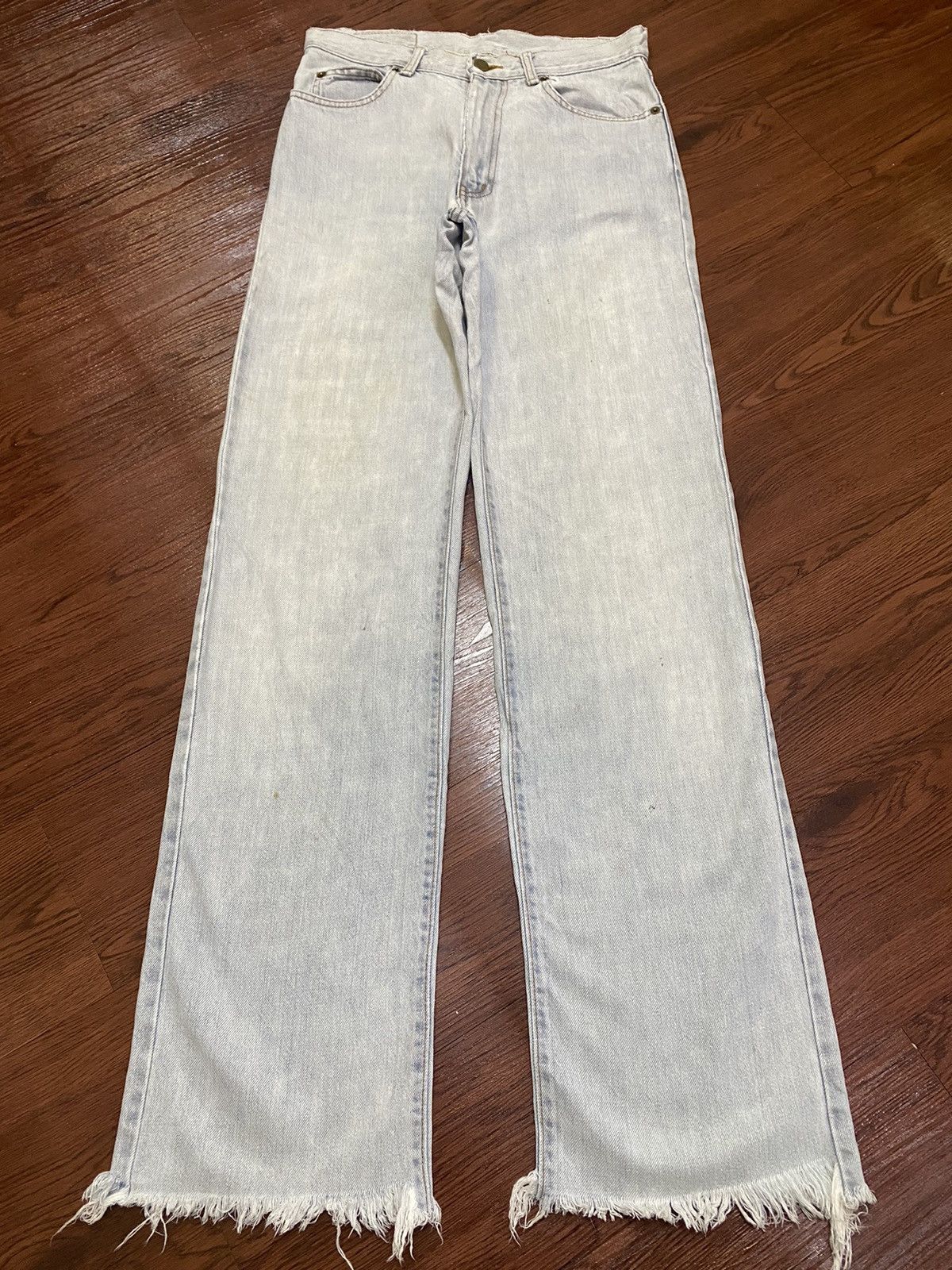 Kenzo Vintage Japanese Brands Faded Wash Frayed Loose Jeans Size US 28 / EU 44 - 1 Thumbnail