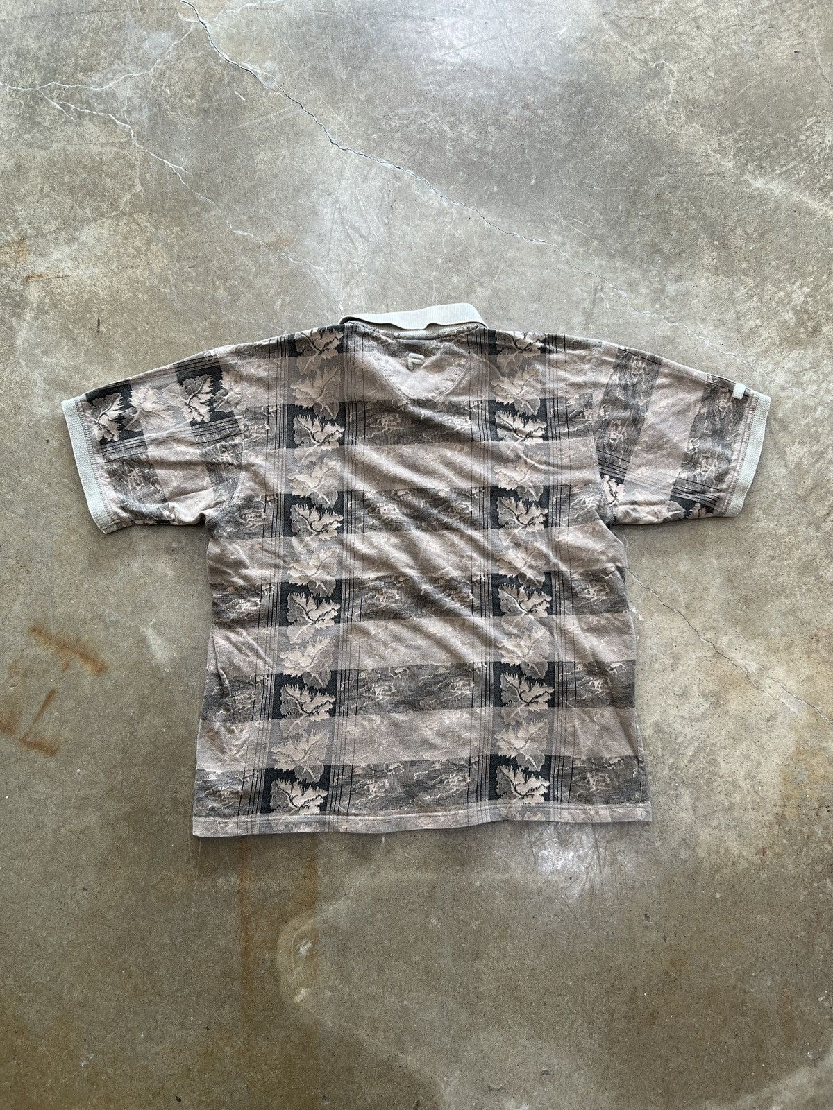 Fila × Vintage Vintage Fila Leaf Plaid Polo Collared Shirt XL Size US XL / EU 56 / 4 - 4 Thumbnail