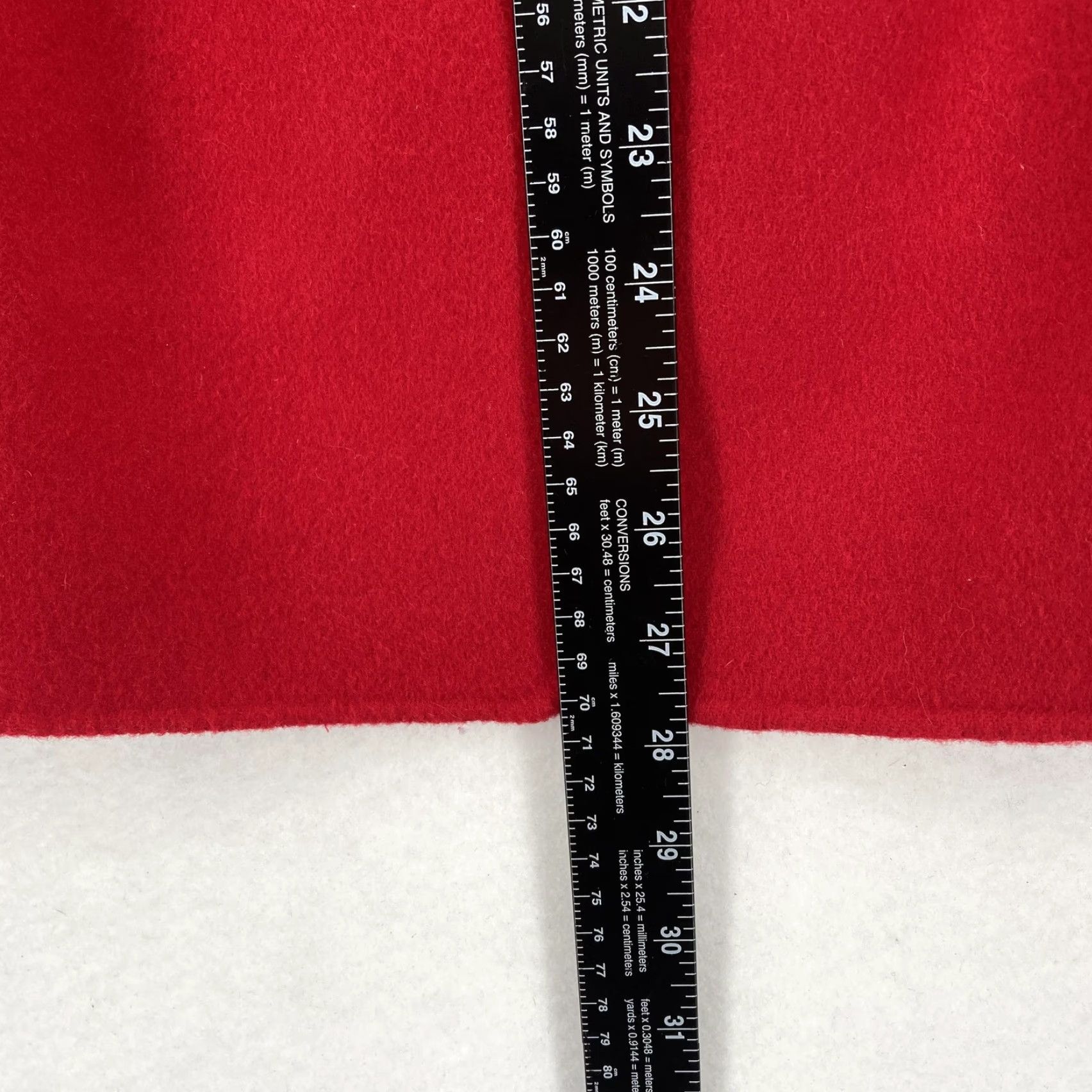 Talbots Talbots Jacket Womens 18W Red Wool Blend Collarless Button Front Peplum Back Size XXL / US 16-18 / IT 52-54 - 6 Thumbnail