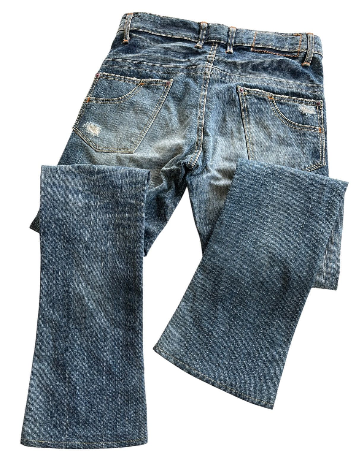 Vintage Blue Way Distressed Flare Denim Size US 30 / EU 46 - 8 Thumbnail