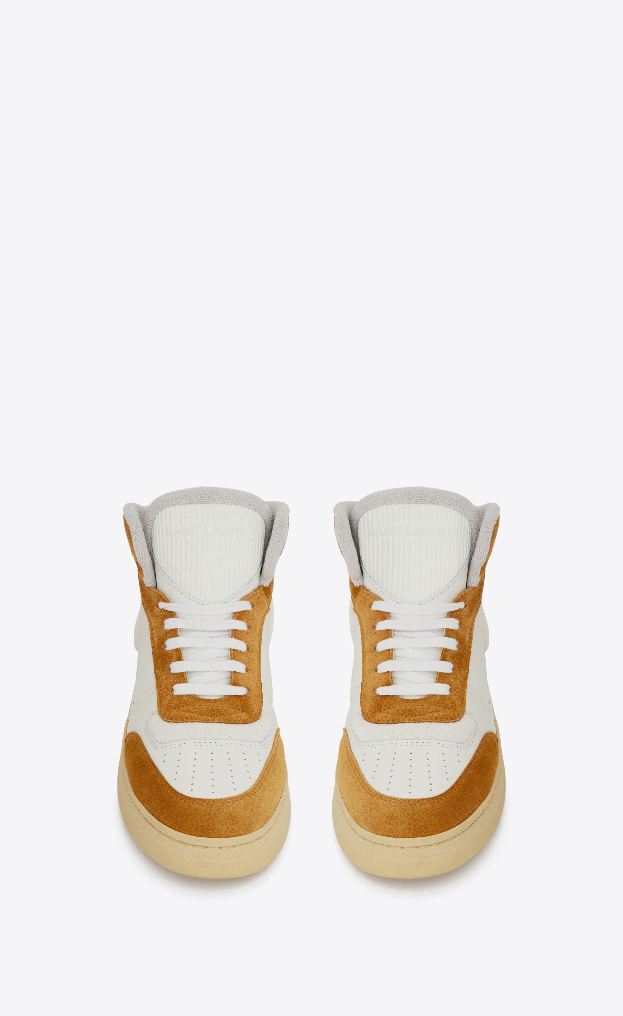 Saint Laurent Paris o1s1wg110225 757358 SL/80 Sneakers Leather Suede Size US 7.5 / IT 37.5 - 2 Thumbnail