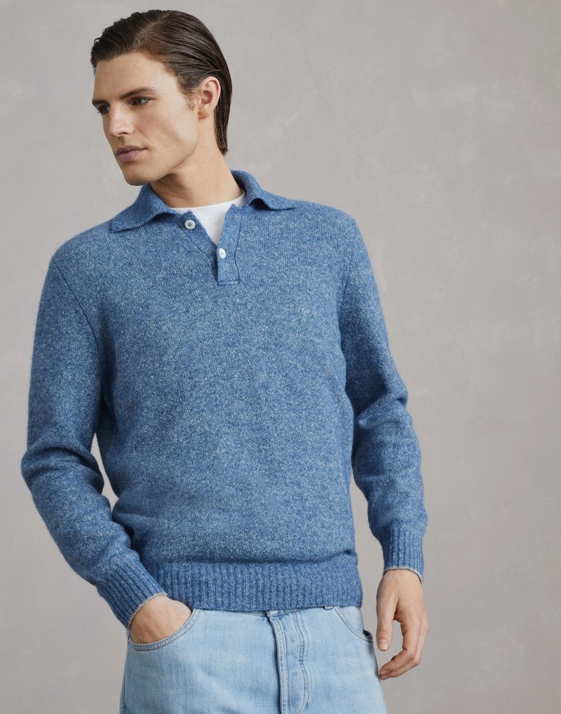 Brunello Cucinelli o1y0526 Sweater in Slate Blue Size US M / EU 48-50 / 2 - 1 Thumbnail