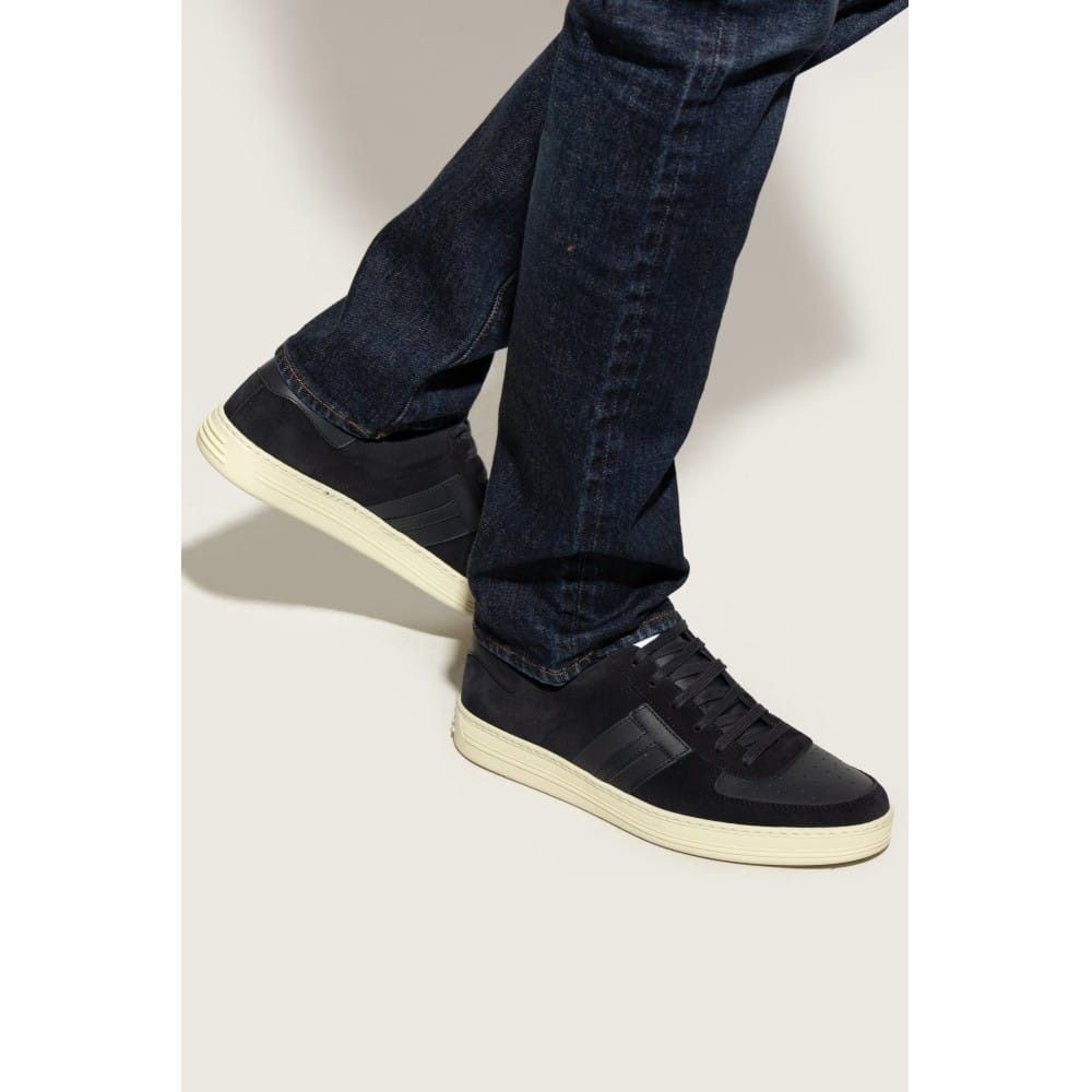Tom Ford o1loc1c1025 J1232 Size: 8 TF / Radcliffe Sneakers Navy Blue Size US 8 / EU 41 - 3 Thumbnail