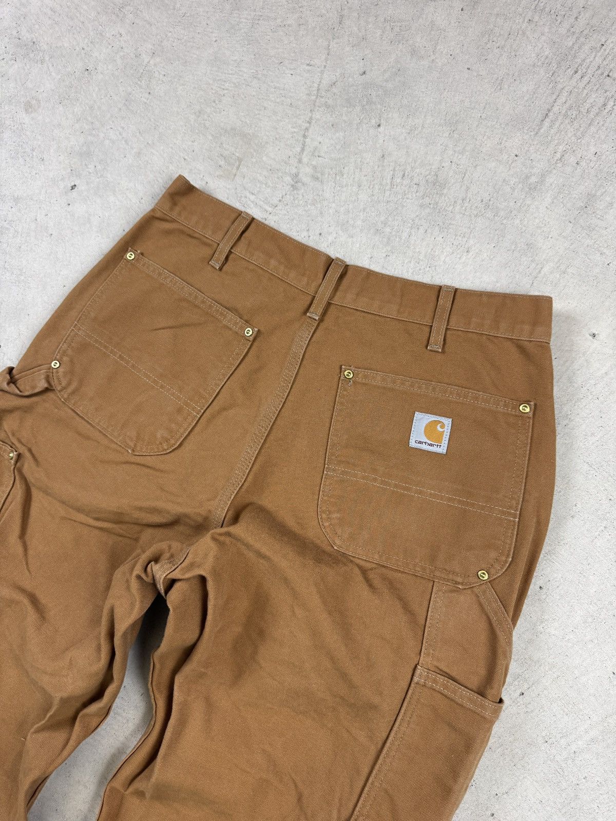 Carhartt × Vintage Vintage Carhartt Tan Double Knee Pants Size US 34 / EU 50 - 5 Thumbnail
