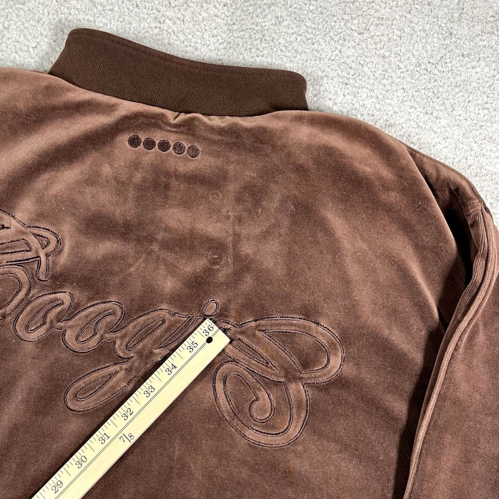 Coogi COOGI Jacket Mens 3XL Brown Full Zip Velour Logo Embroidered 90s Hip Hop Windbreaker Jacket Size US XXL / EU 58 / 5 - 3 Thumbnail