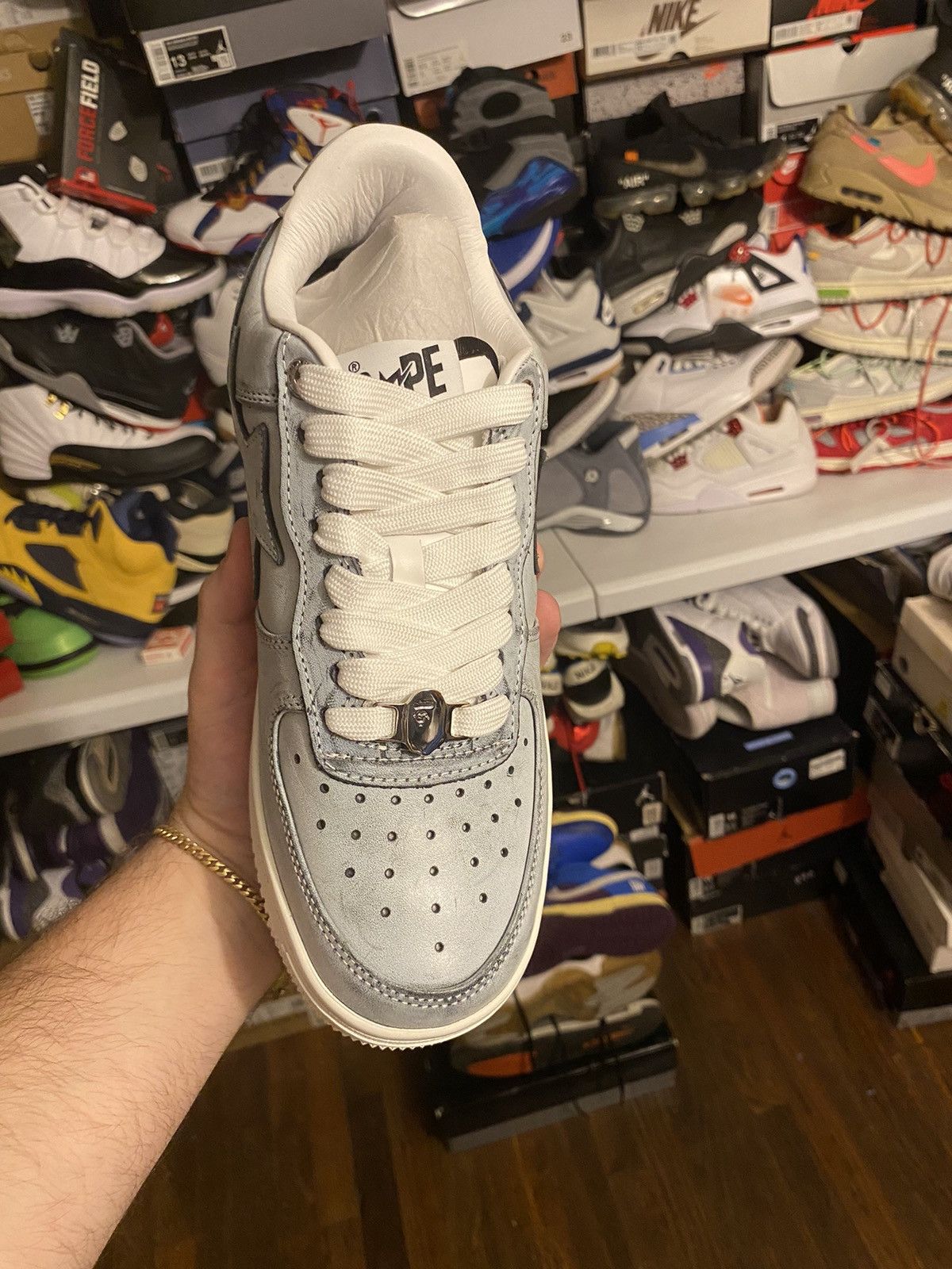 Bape Bapesta low washed black size 8/13 Size US 8 / EU 41 - 2 Thumbnail
