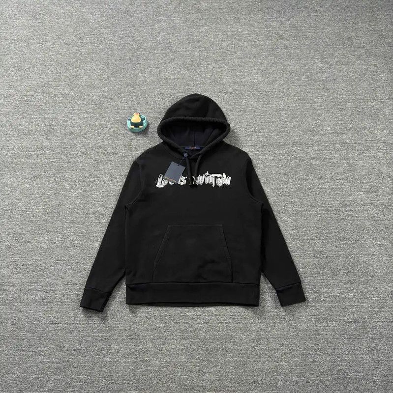 Louis Vuitton Louis Vuitton Black Cotton Hoodie for Men 0089 Size US M / EU 48-50 / 2 - 1 Thumbnail