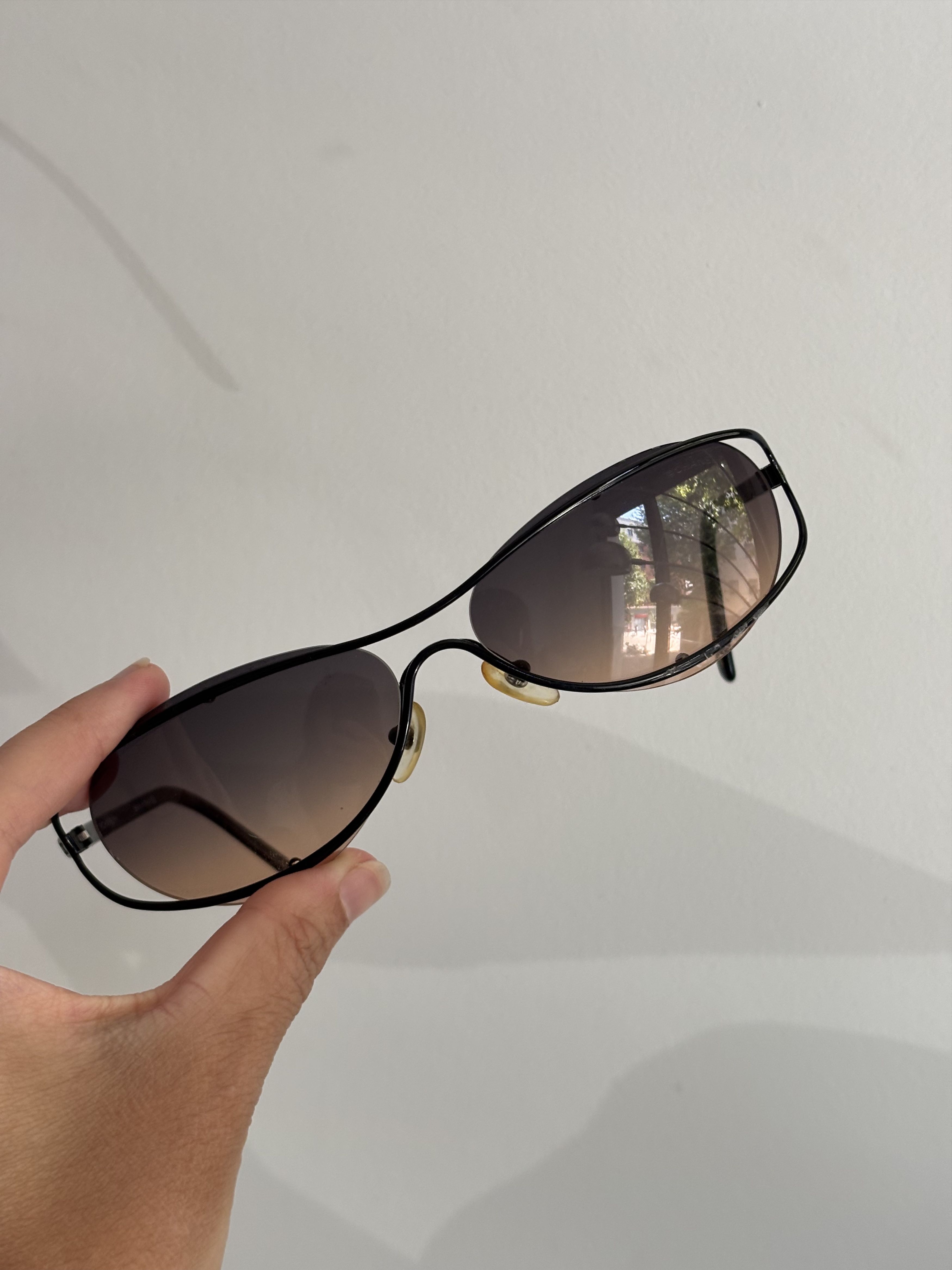 Chanel CHANEL Sunglasses 4020 Rimless Rhinestone 4017 Shields Size ONE SIZE - 3 Thumbnail
