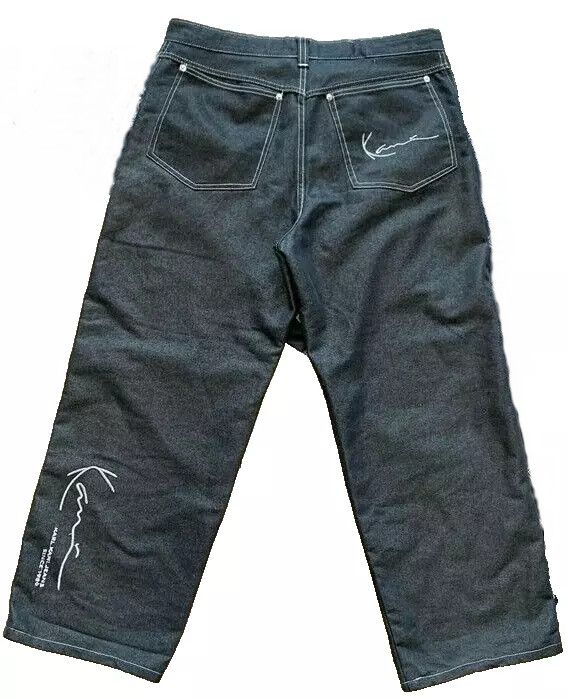 Karl Kani KARL KANI jeans shiny vintage baggy jeans silver metallic 34 Size US 34 / EU 50 - 1 Thumbnail