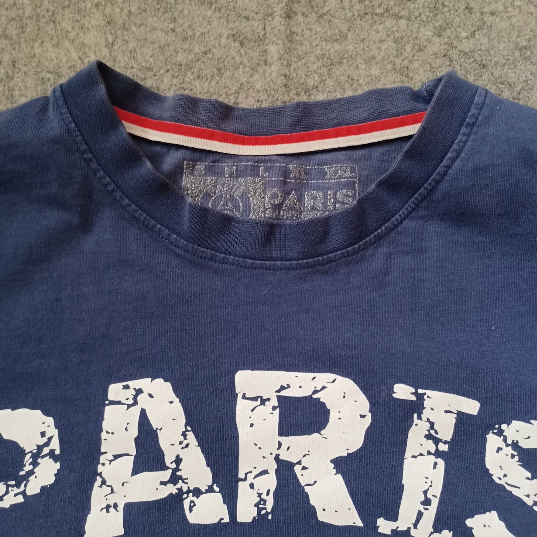 Vintage Paris Saint Germain T Shirt Mens Medium Blue Logo Spellout Short Sleeve Size US M / EU 48-50 / 2 - 6 Thumbnail