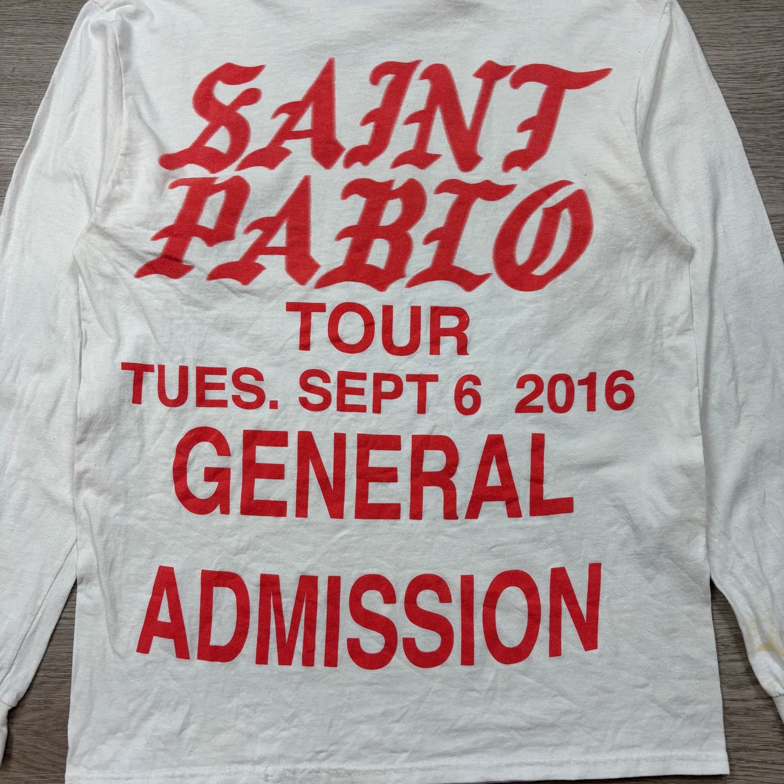 Band Tees × Gildan × Kanye West Kanye West Saint Pablo Tour 2016 Long Sleeve Shirt Men's M Size US M / EU 48-50 / 2 - 3 Thumbnail