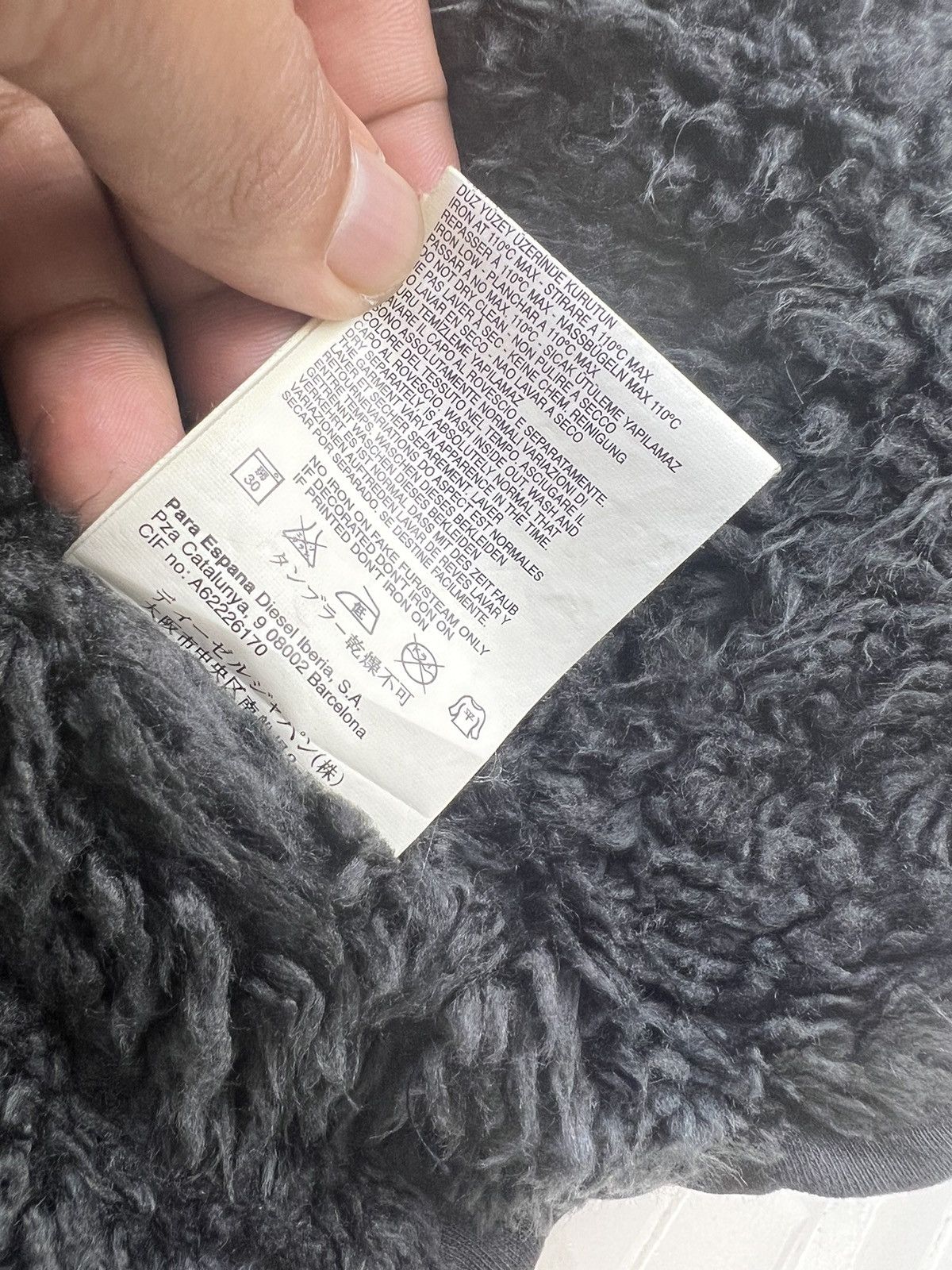 Diesel 🔥 SUNFADED DIESEL SOFT CHORE JACKET FUR COLAR Size US XS / EU 42 / 0 - 12 Thumbnail