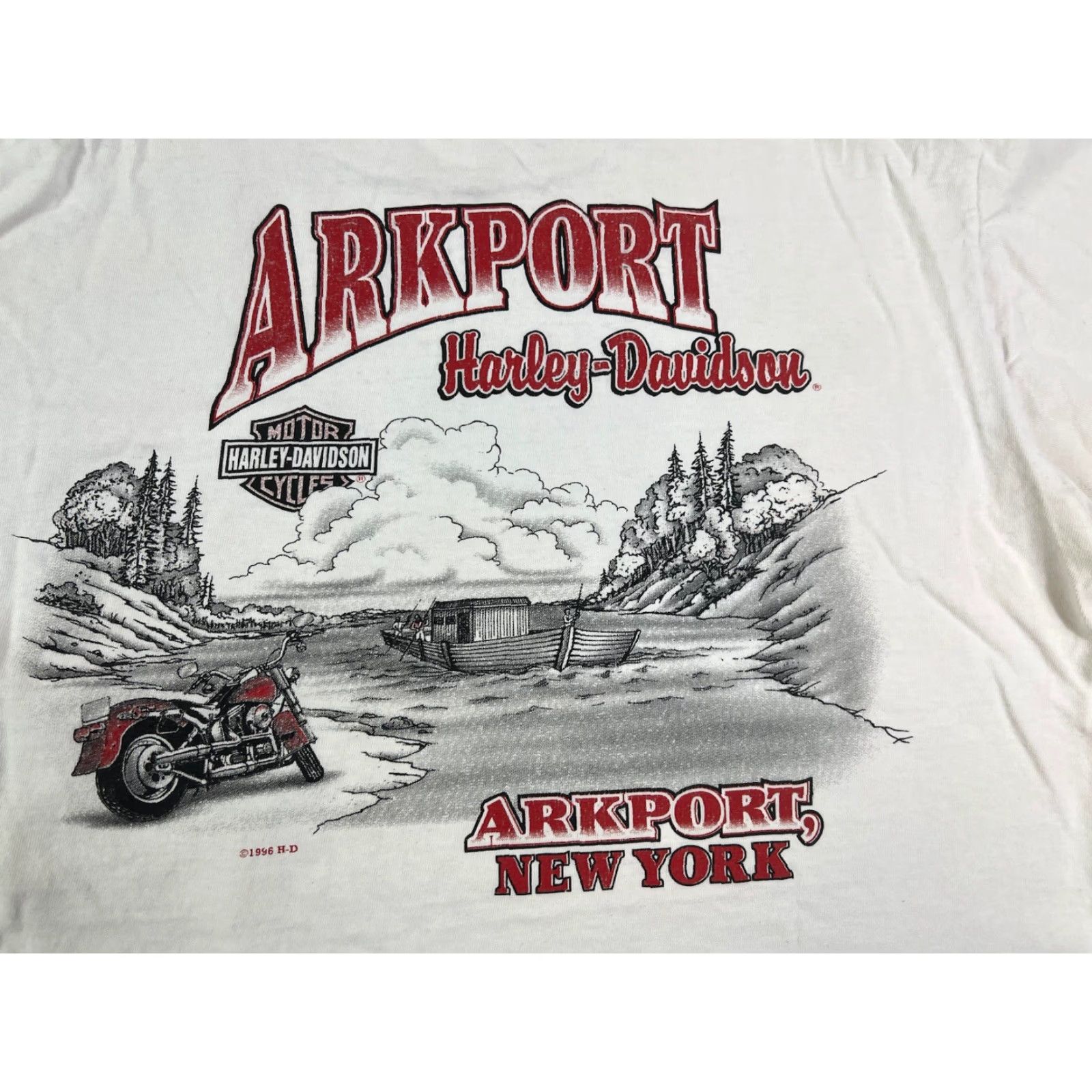 Harley Davidson VINTAGE Harley-Davidson Pocket T Shirt White Mens L 90s 1996 Distressed Cotton Size US L / EU 52-54 / 3 - 5 Thumbnail