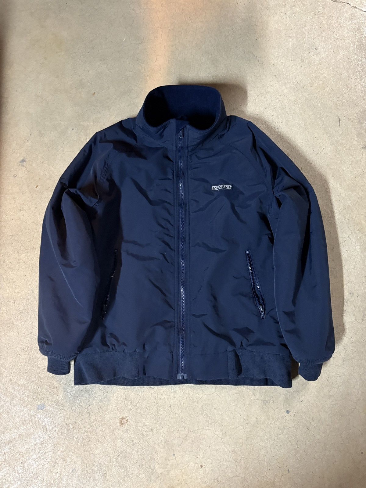 ジャケット・アウター LANDS'END 90s SQUALL JACKET Navy L. LANDS'END 90s SQUALL JACKET Navy L Lands' End Womens Vintage 90s