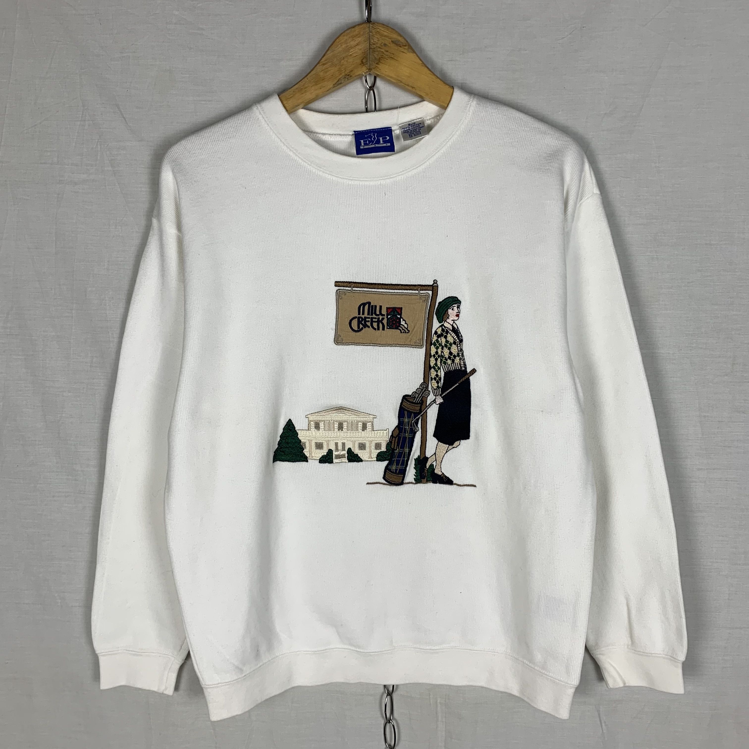 Vintage Vintage Mill Creek Golf Sweatshirt Crewneck Size US S / EU 44-46 / 1 - 1 Thumbnail