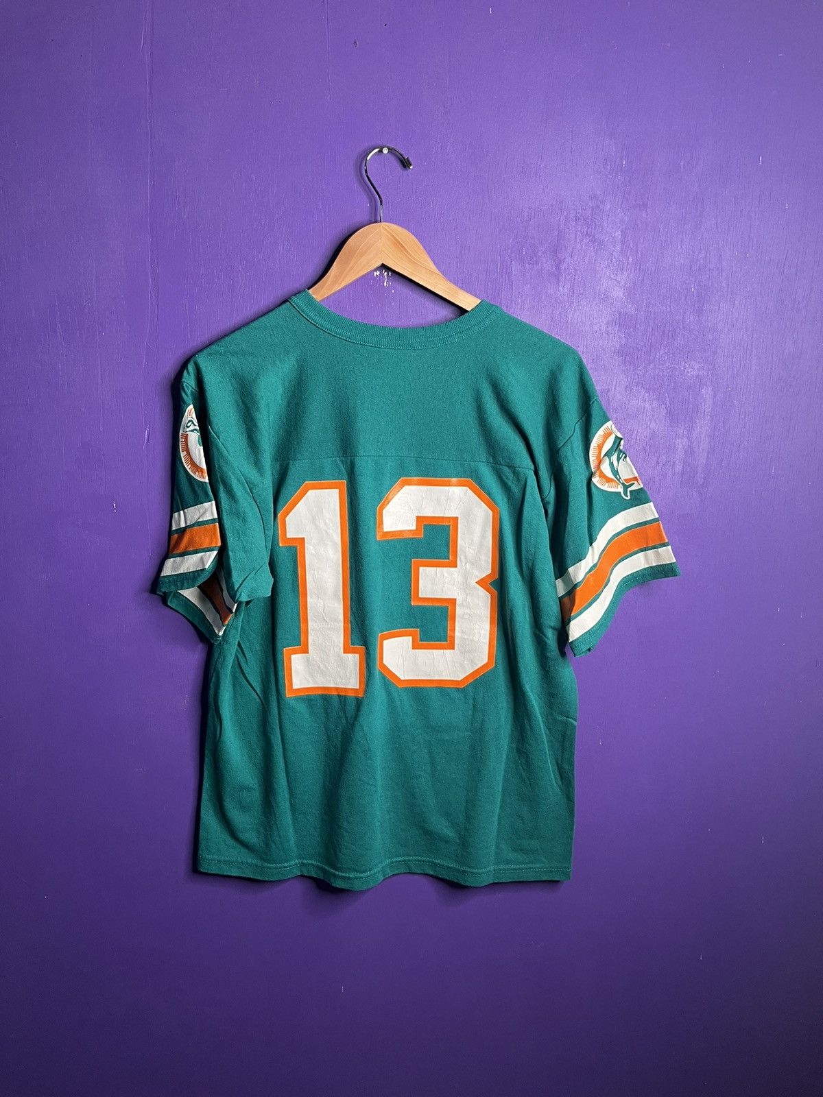 NFL × Vintage Vintage 90s NFL Dan Marino Miami dolphins jersey shirt Size US M / EU 48-50 / 2 - 2 Thumbnail