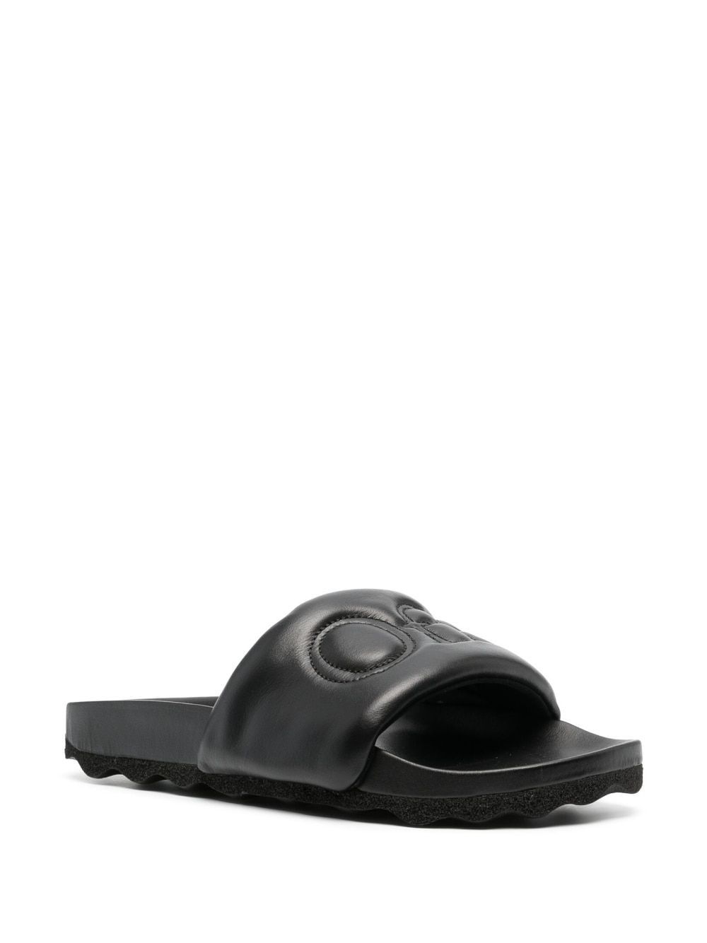 Off-White Bookish Leather Slider Slip Ons in Black Size US 12 / EU 45 - 4 Thumbnail