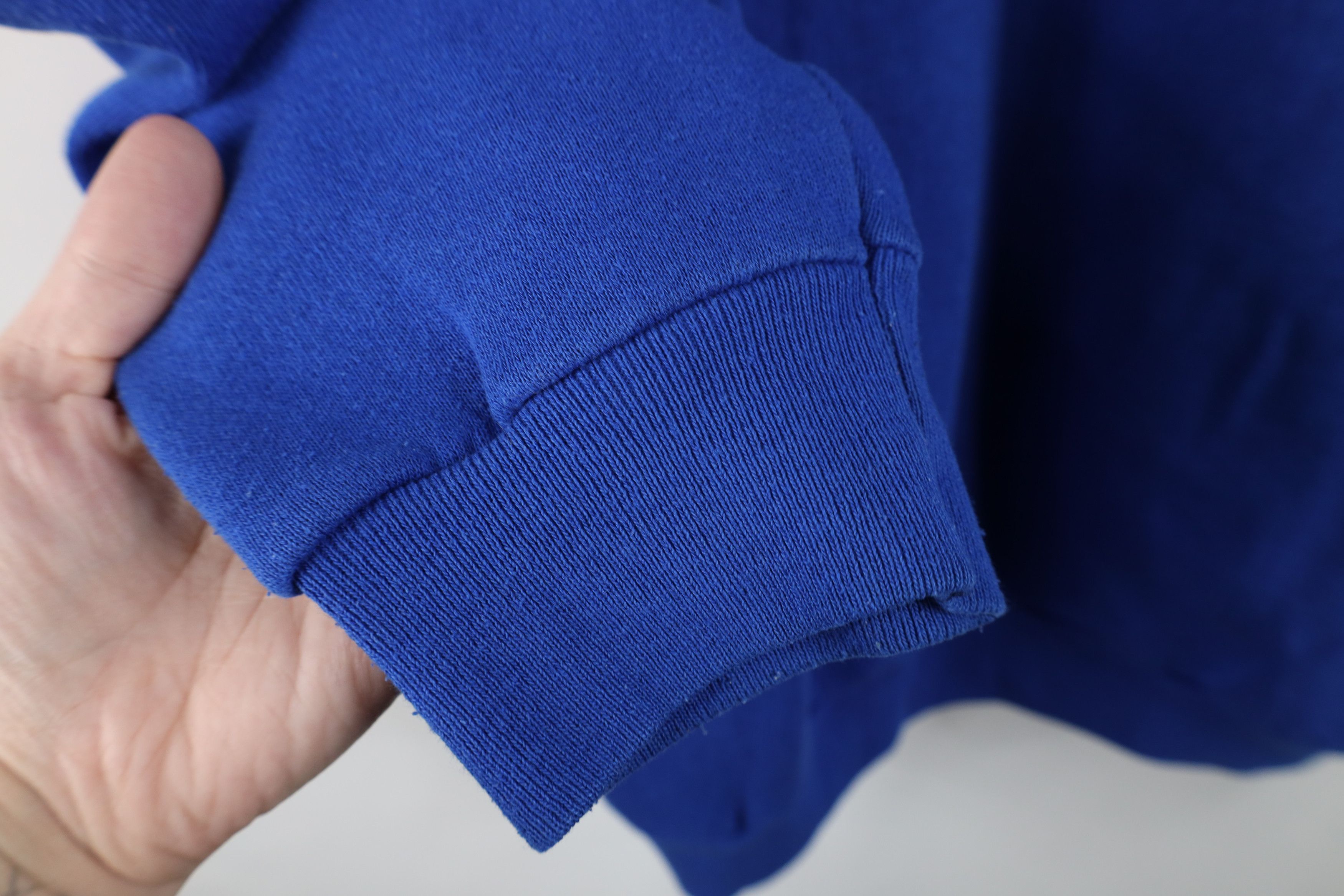 Vintage Vintage 90s Streetwear Crewneck Sweatshirt Royal Blue USA Size US XL / EU 56 / 4 - 6 Thumbnail