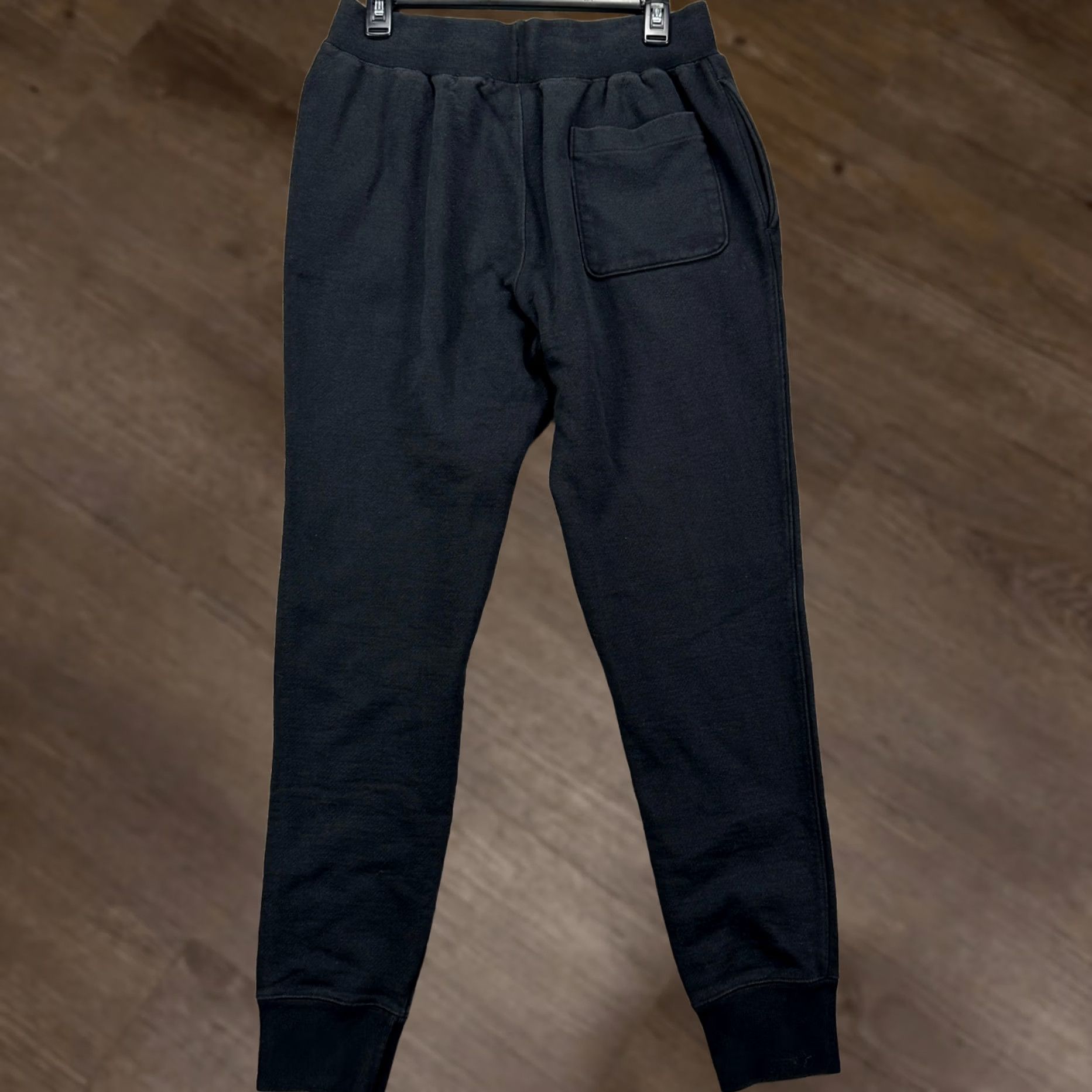 Champion Champion Reverse Weave Sweatpants Jogger Mens Medium Black Drawstring Pocket Size US 31 - 1 Thumbnail