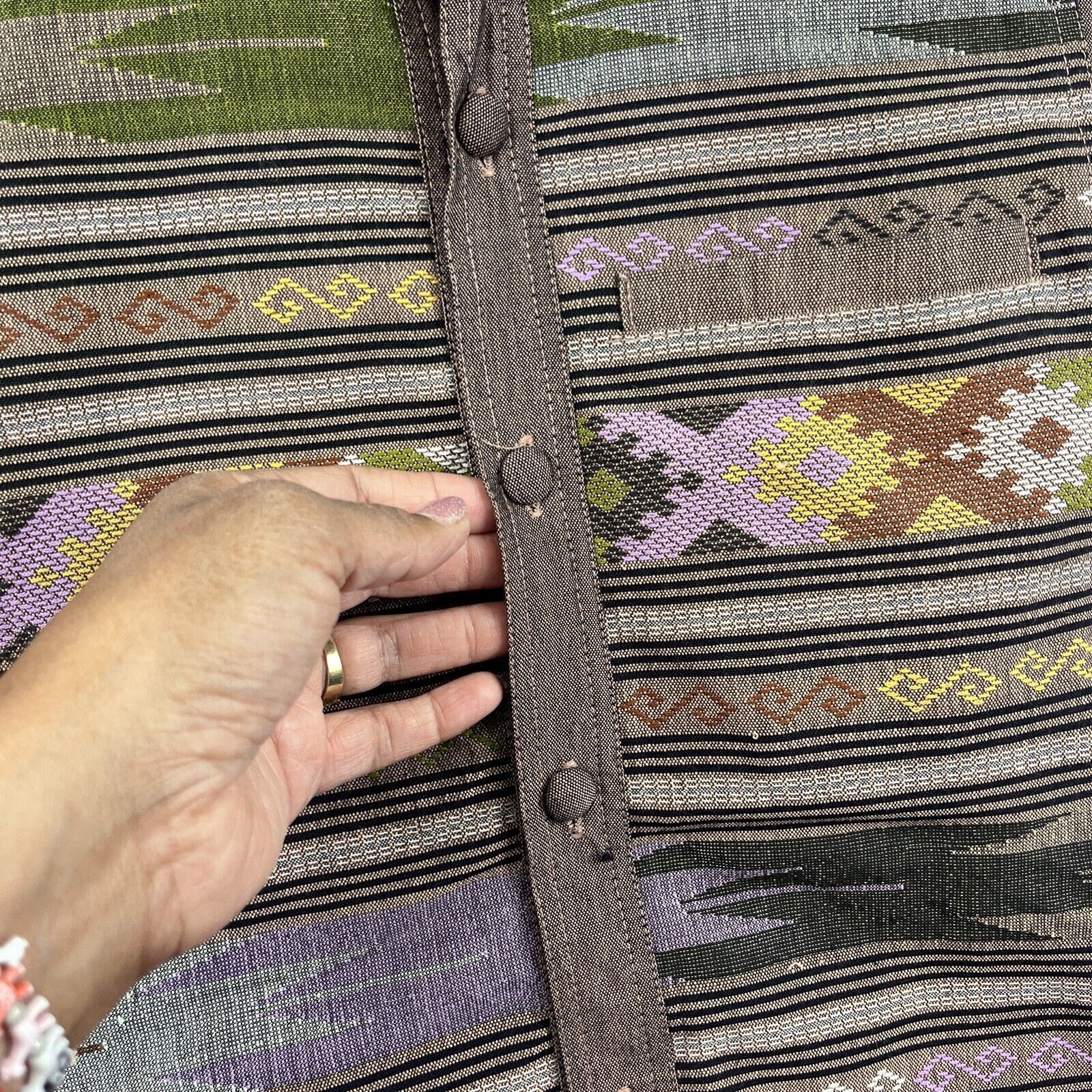 Handmade Fair Isle Shirt Casual Small Native Print Handmade Indian Size US S / EU 44-46 / 1 - 6 Thumbnail