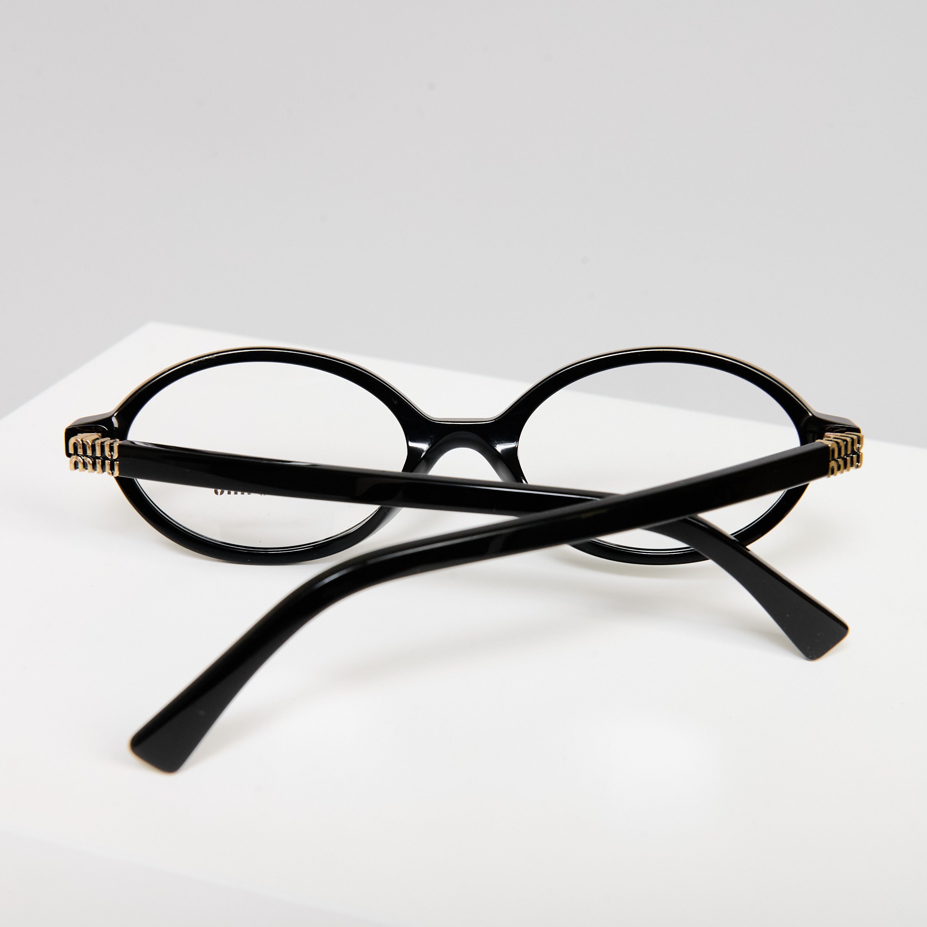 Miu Miu MIU MIU MU 01XV 1AB101 Eyewear BLACK Size ONE SIZE - 9 Thumbnail