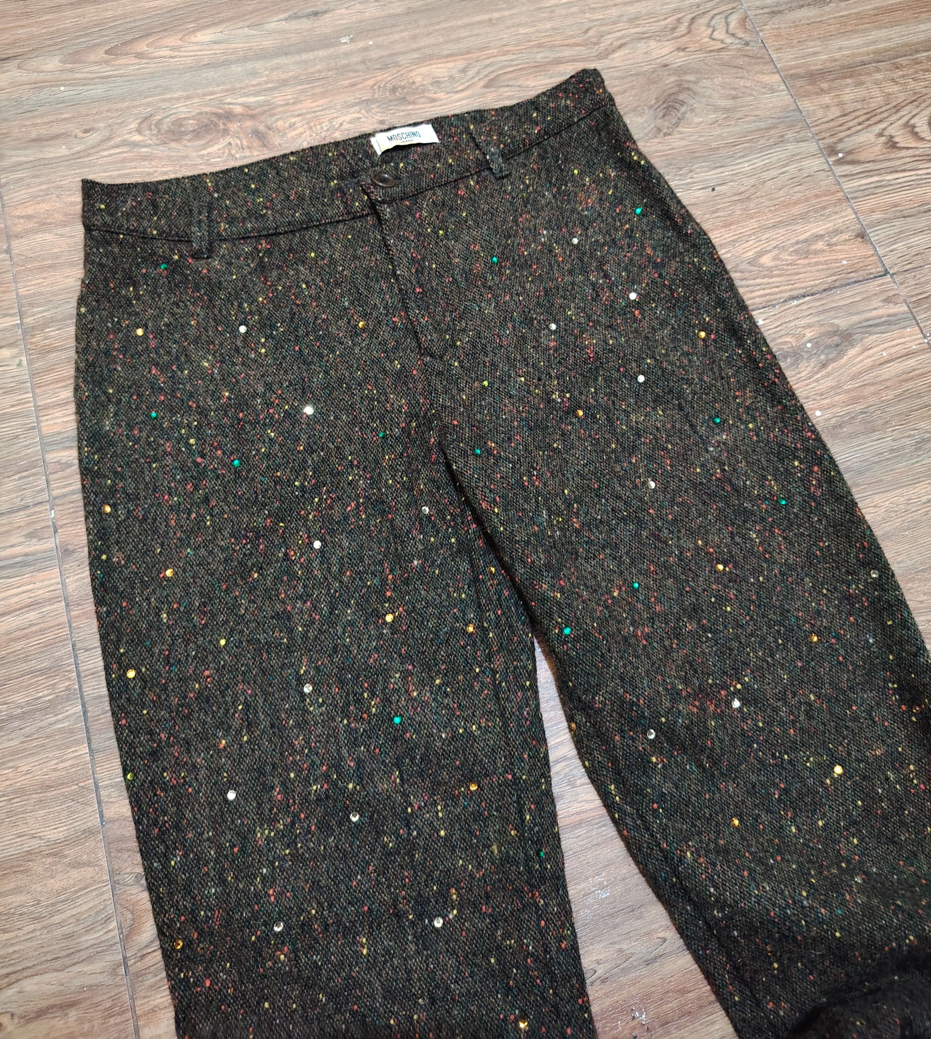 Moschino MOSCHINO - 2000's - Archive - Glittery Party Trouser Pant Size 27" / US 4 / IT 40 - 4 Thumbnail
