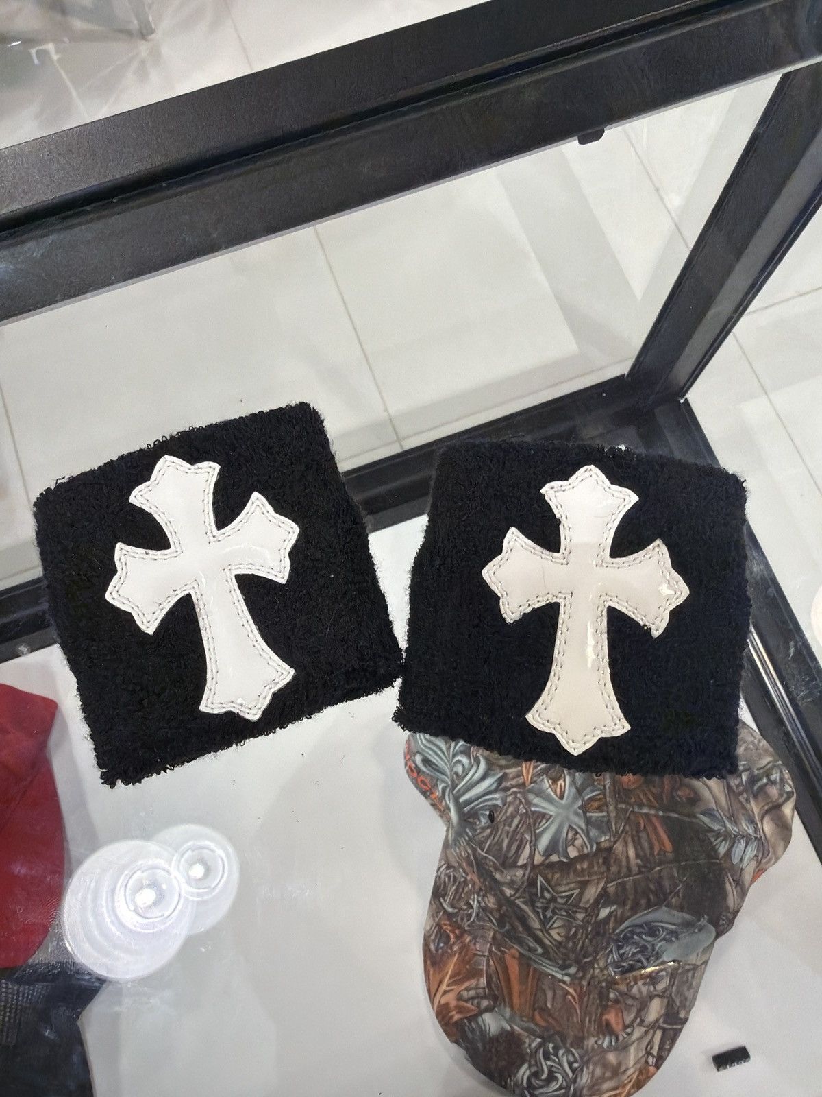 Chrome Hearts Chrome Hearts Cross Black Sweatbands Size ONE SIZE - 1 Thumbnail