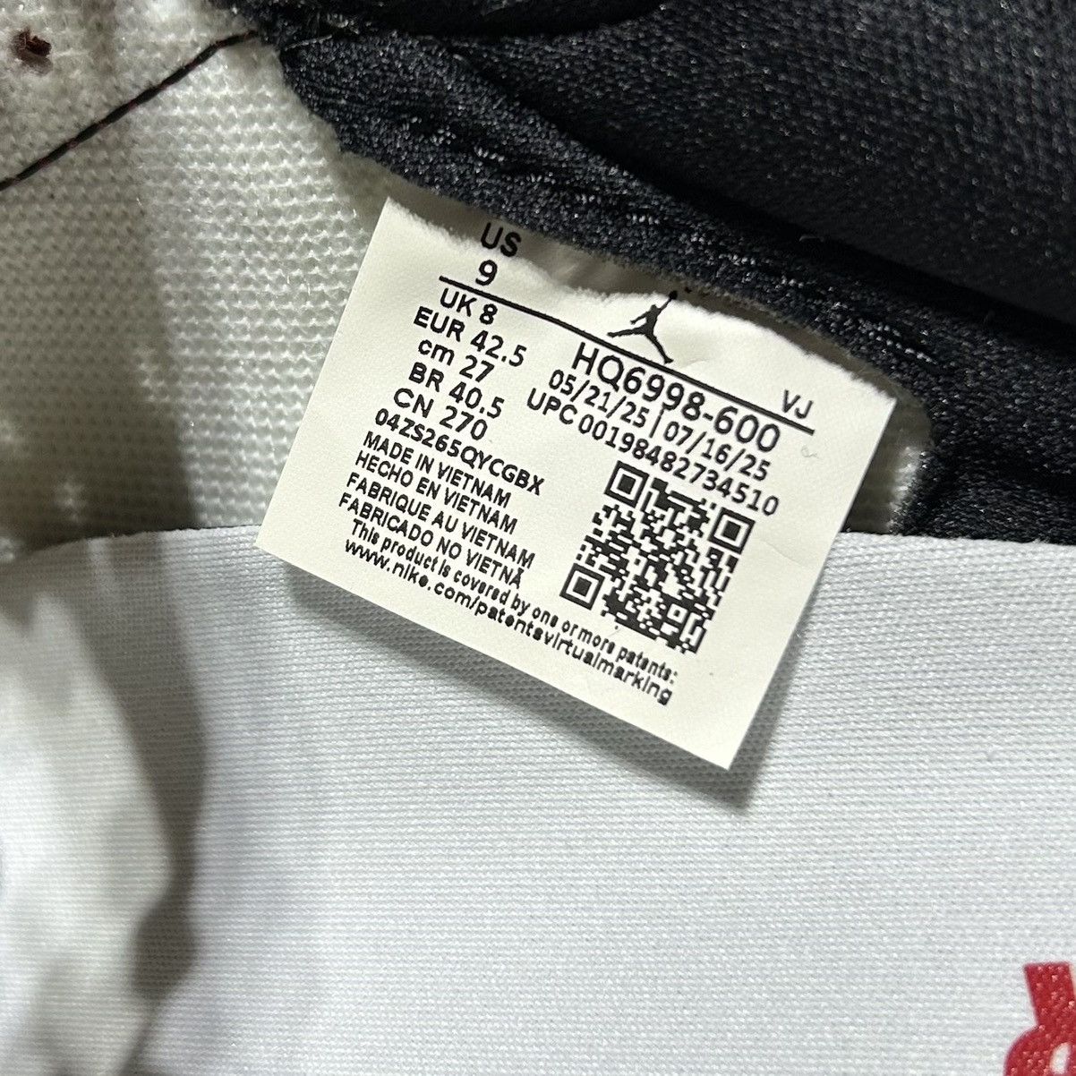 Nike Nike Air Jordan 1 Low OG Chicago 2025 HQ6998-600 Men’s 9 NEW Size US 9 / EU 42 - 6 Thumbnail