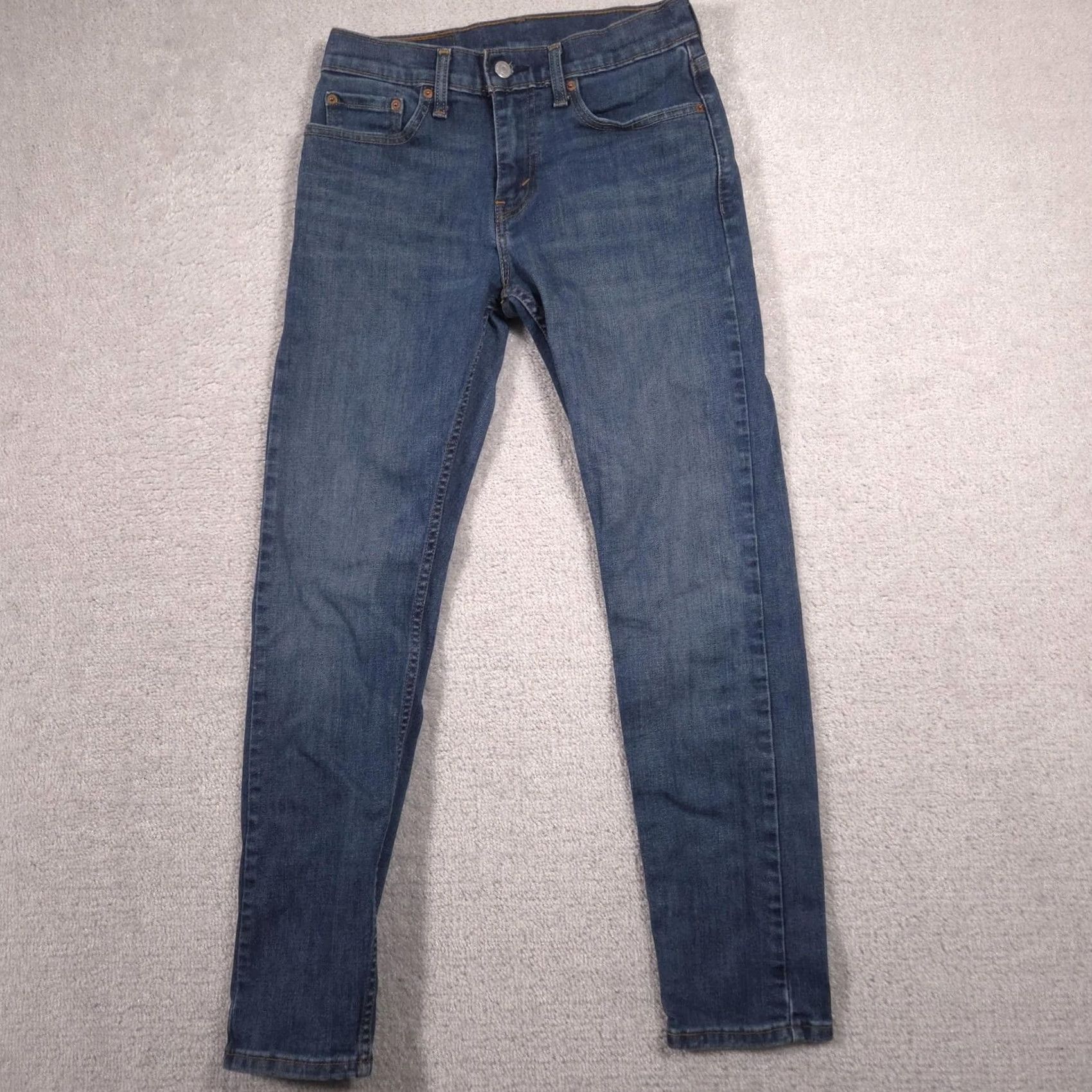 Levi's VINTAGE Levis 512 Jeans Mens 28x28.5 Blue Slim Taper Stretch Denim Medium Wash Pants Size US 28 / EU 44 - 3 Thumbnail
