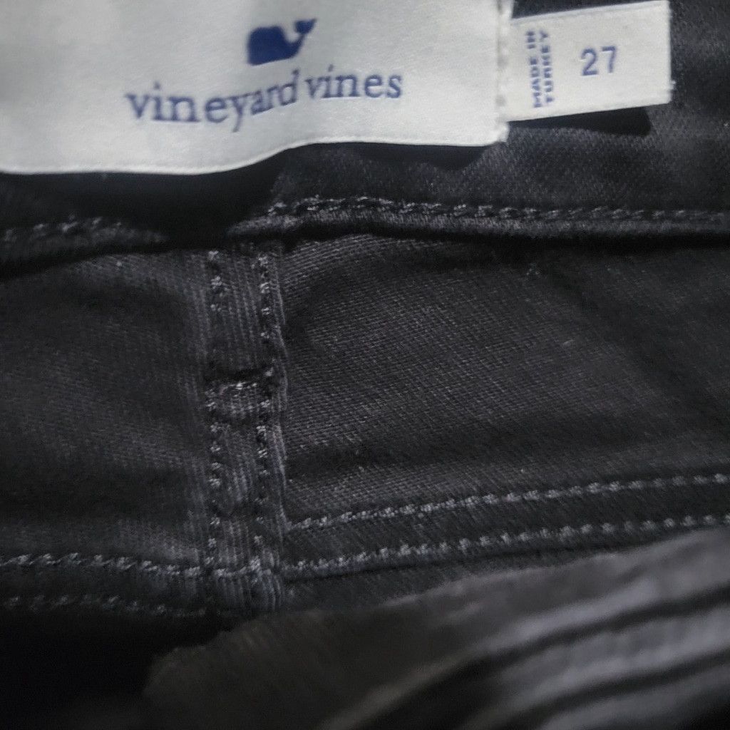 Vineyard Vines Vineyard Vines Black Dark High Rise Skinny Jeans 5pocket Size 27" / US 4 / IT 40 - 5 Thumbnail
