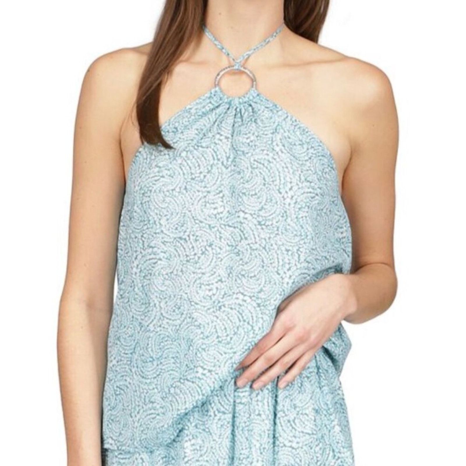 Michael Kors Michael Kors Halter Top Shibori Printed Large Petite Size L / US 10 / IT 46 - 1 Thumbnail