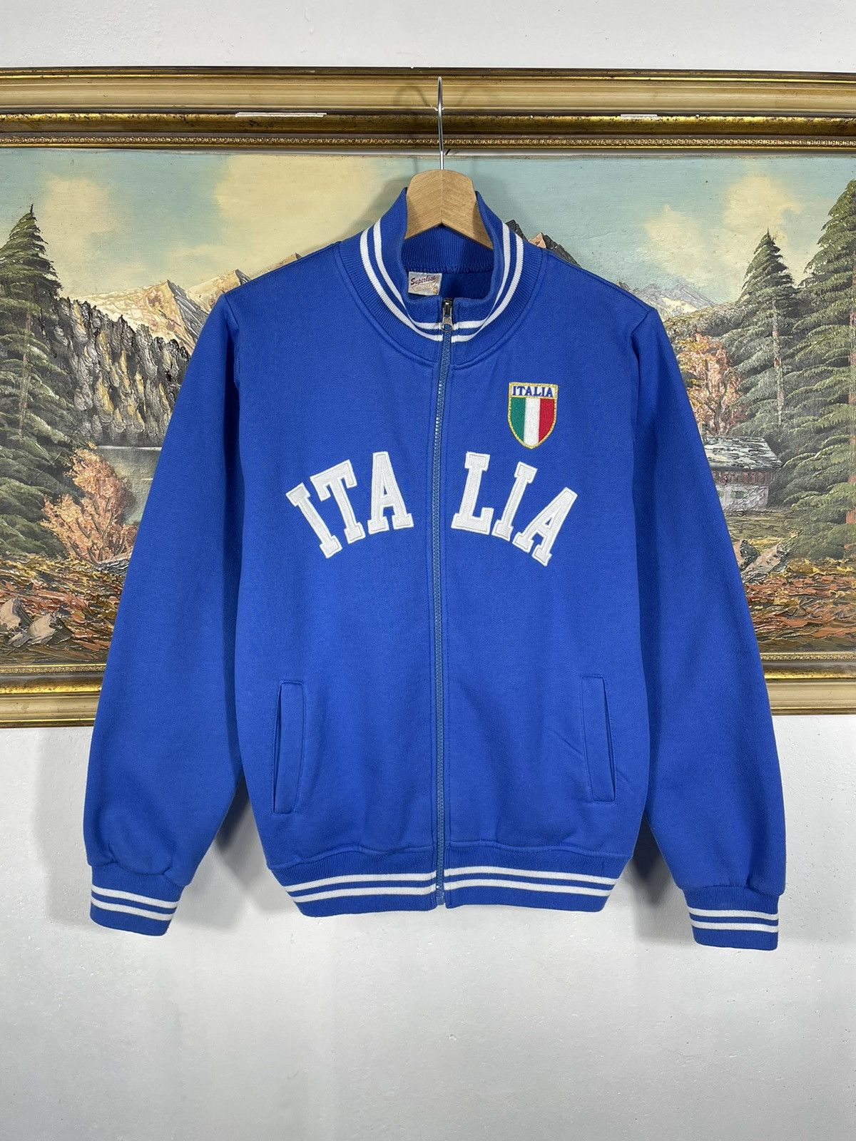 Japanese Brand × Vintage Retro 00s Italia Hoodie Affliction Swag Avant Garde Drip Size US S / EU 44-46 / 1 - 1 Thumbnail