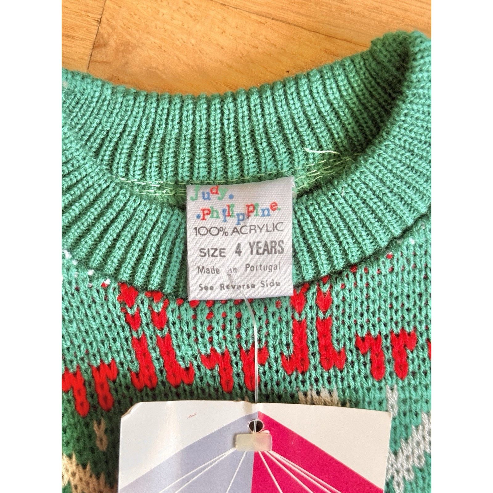 Other Vintage NWT 90s Kid Toddler RARE Sweater 4T Judy Philippine Size XXS / US 00 / IT 34 - 8 Thumbnail