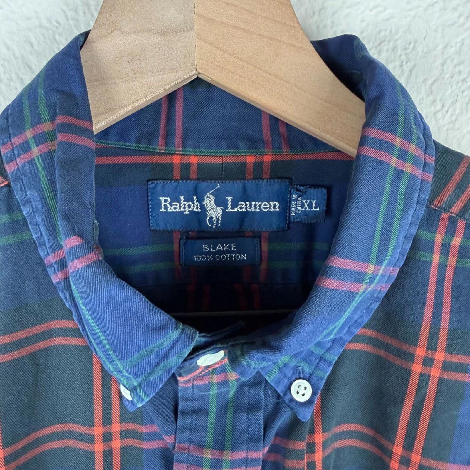 Lauren Ralph Lauren Ralph Lauren Shirt Men's XL Navy Blake 100% Cotton Stripe Size US XL / EU 56 / 4 - 3 Thumbnail