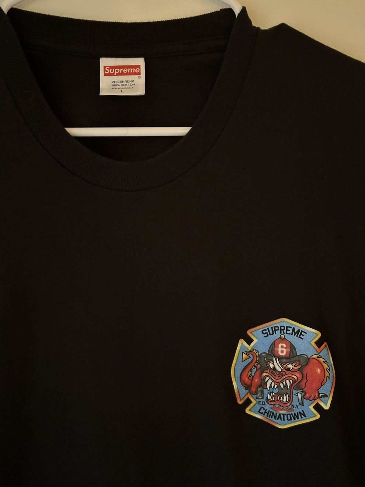 Supreme Supreme FDNY Engine 9 Chinatown Tee Size US L / EU 52-54 / 3 - 4 Thumbnail