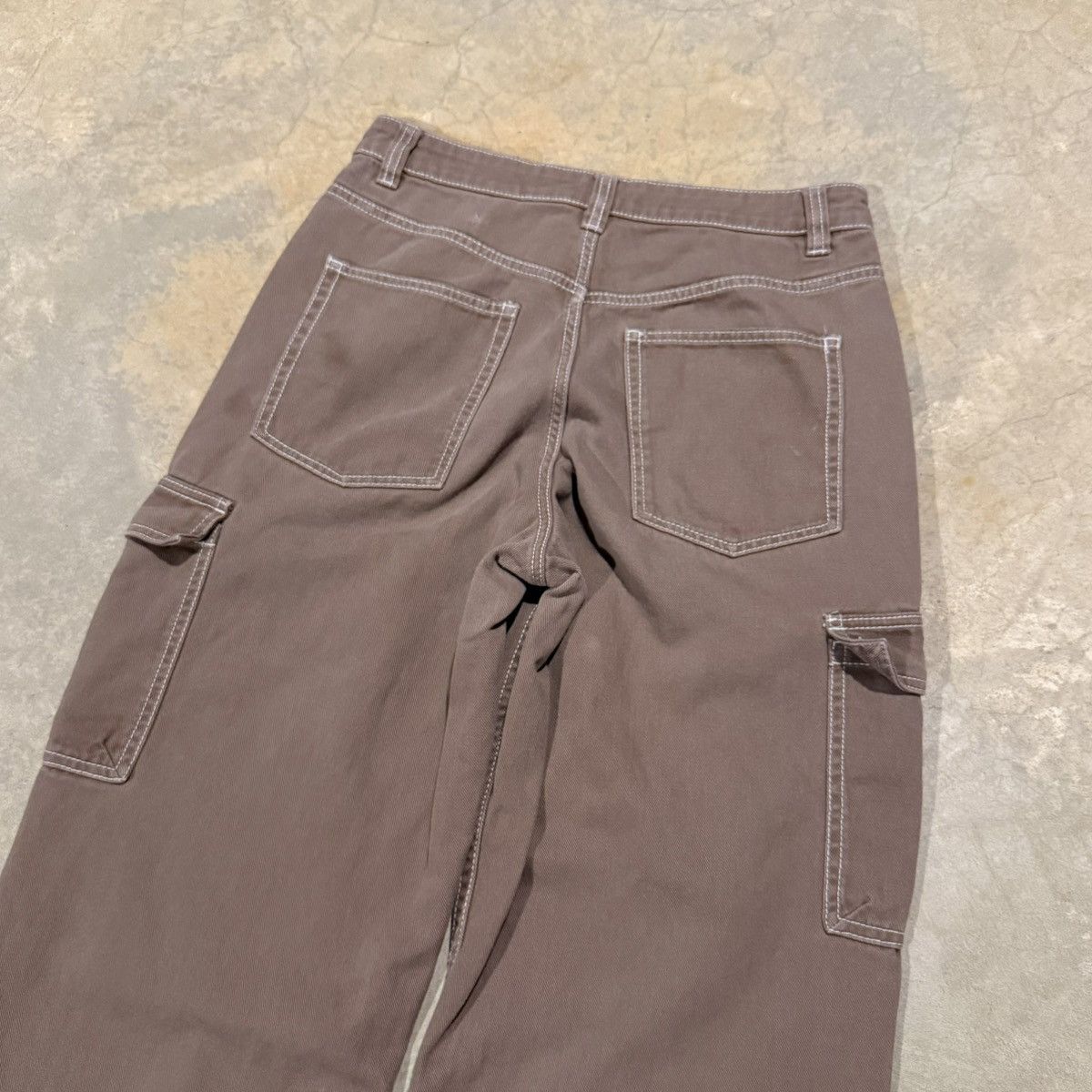 Vintage Vintage 2000s Faded Brown Baggy Cargo Jeans ERD Grunge Y2K Size US 30 / EU 46 - 7 Thumbnail