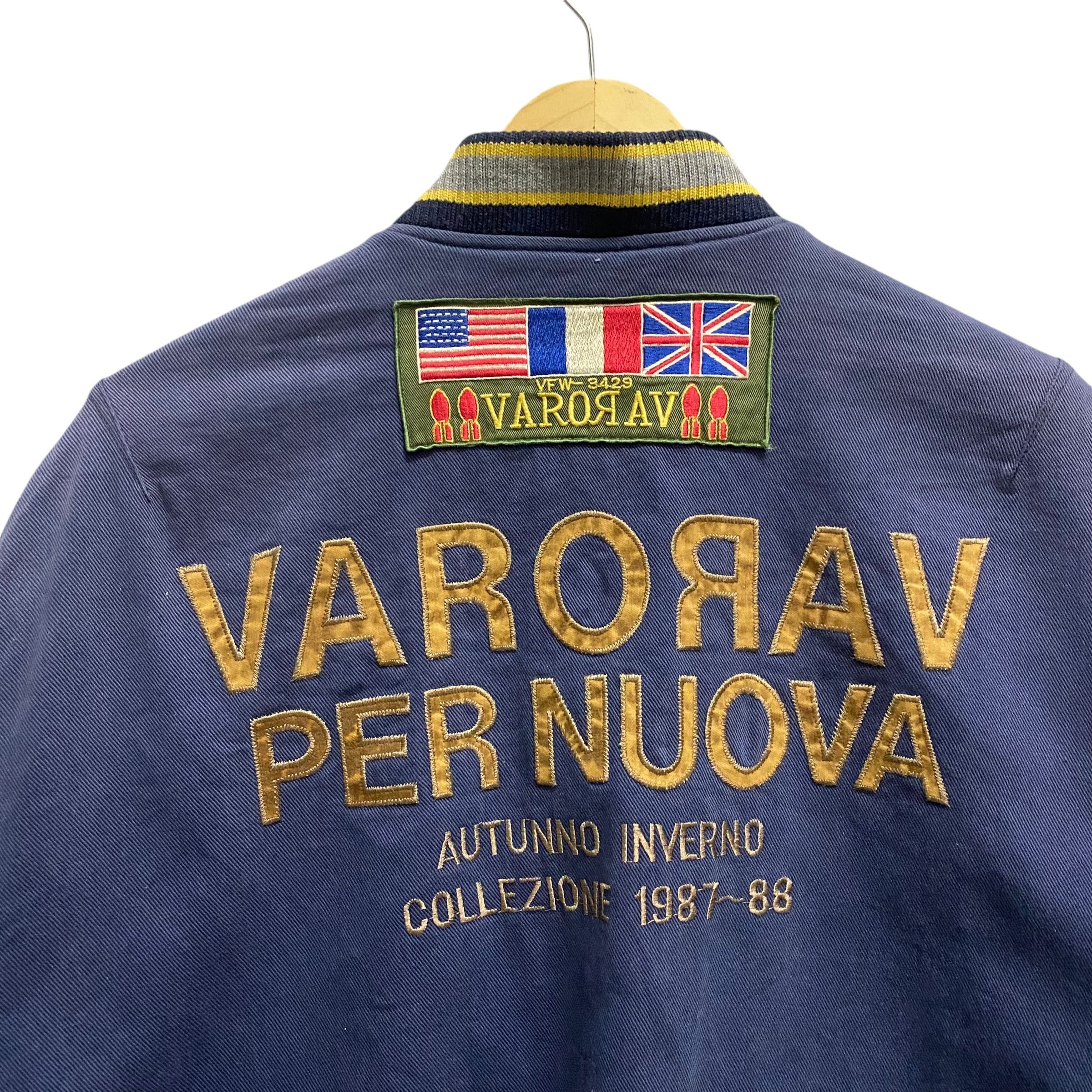 Japanese Brand Vintage Varorav Pernuova Flight Jacket Large Size US L / EU 52-54 / 3 - 2 Thumbnail