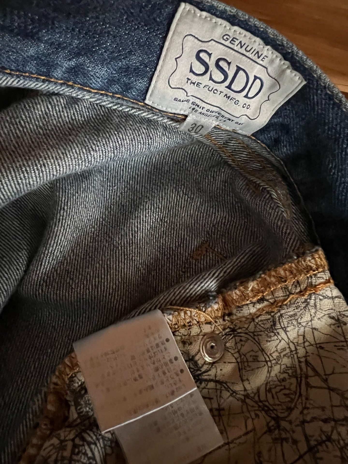FUCT FUCT Vintage Washed Distressed Jeans Size US 30 / EU 46 - 8 Thumbnail