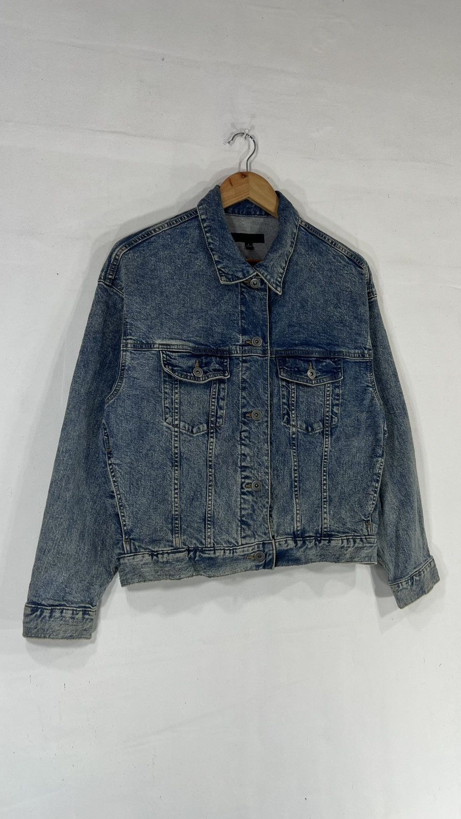 Uniqlo Uniqlo Crop Top Denim Jacket Size L / US 10 / IT 46 - 7 Thumbnail