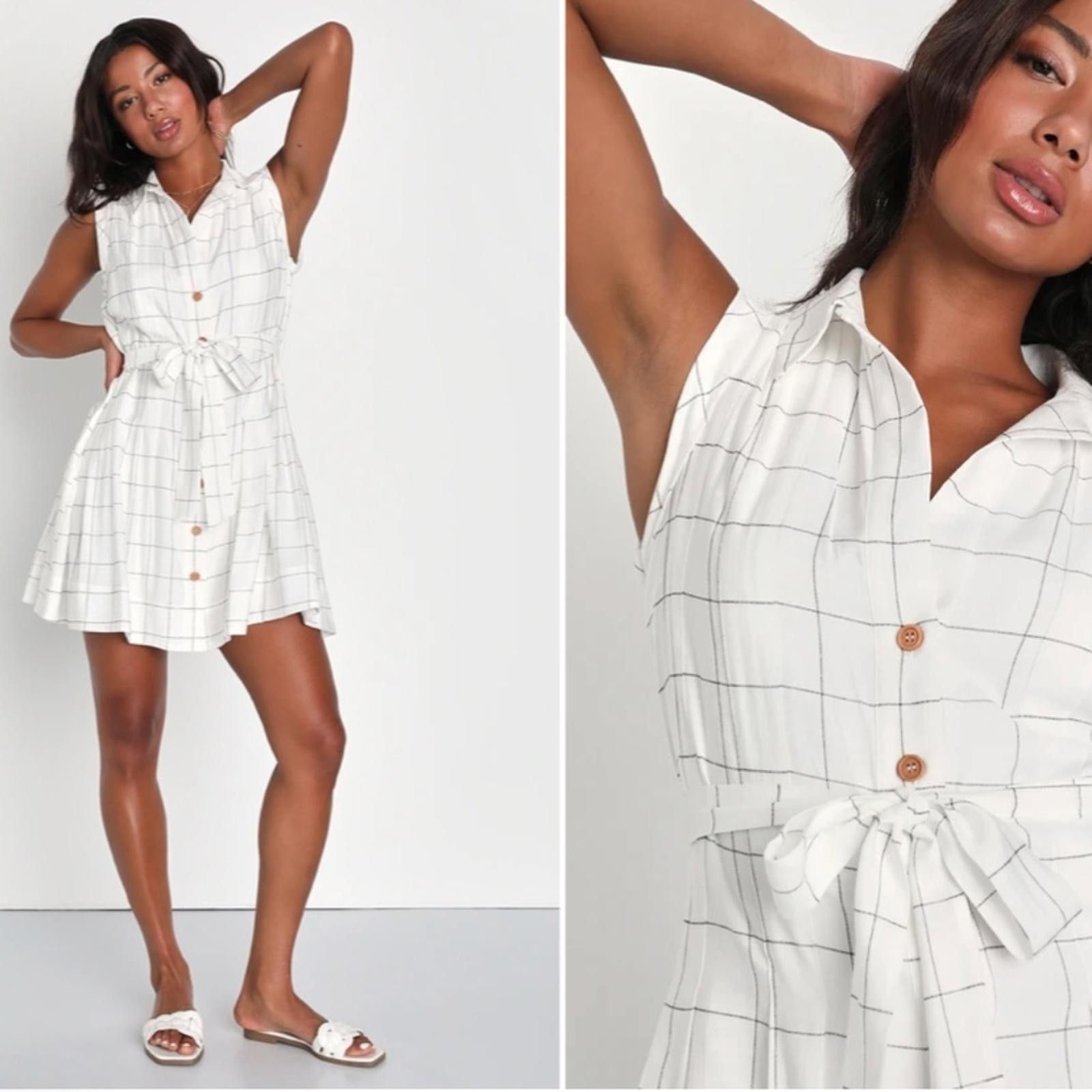 Lulus LULUS Flirty Casual Resortwear Brunch Picnic Chic Mini Dress Size M / US 6-8 / IT 42-44 - 1 Thumbnail