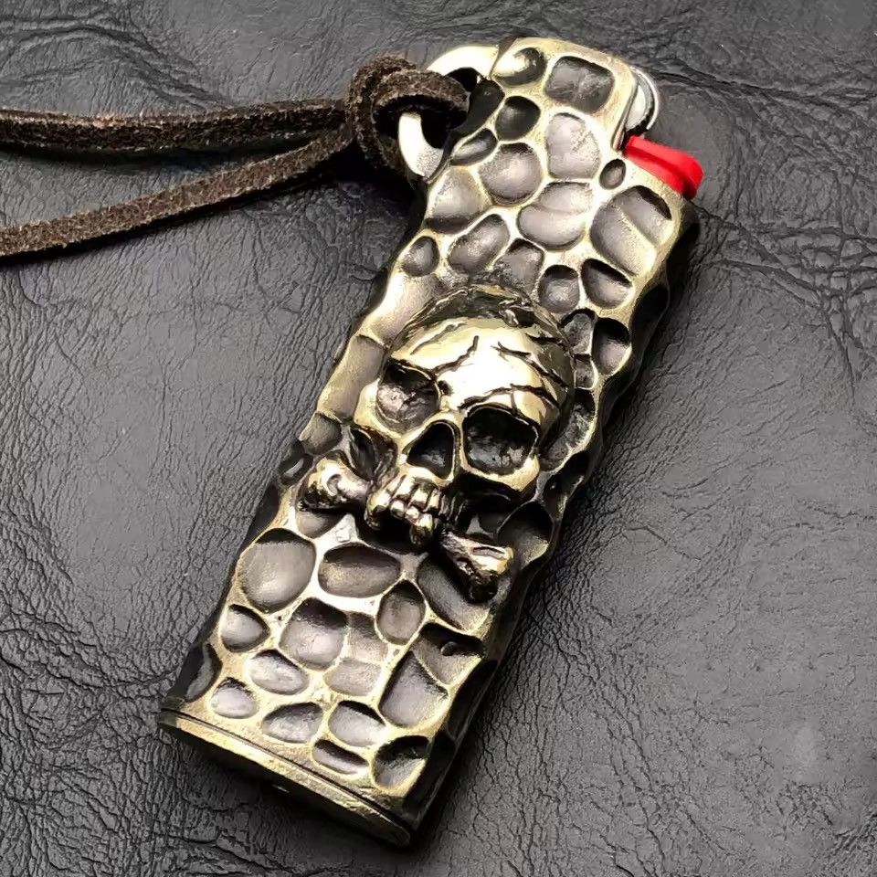 Other Metal Skull Gothic Holder Case For Lighter Size ONE SIZE - 1 Thumbnail