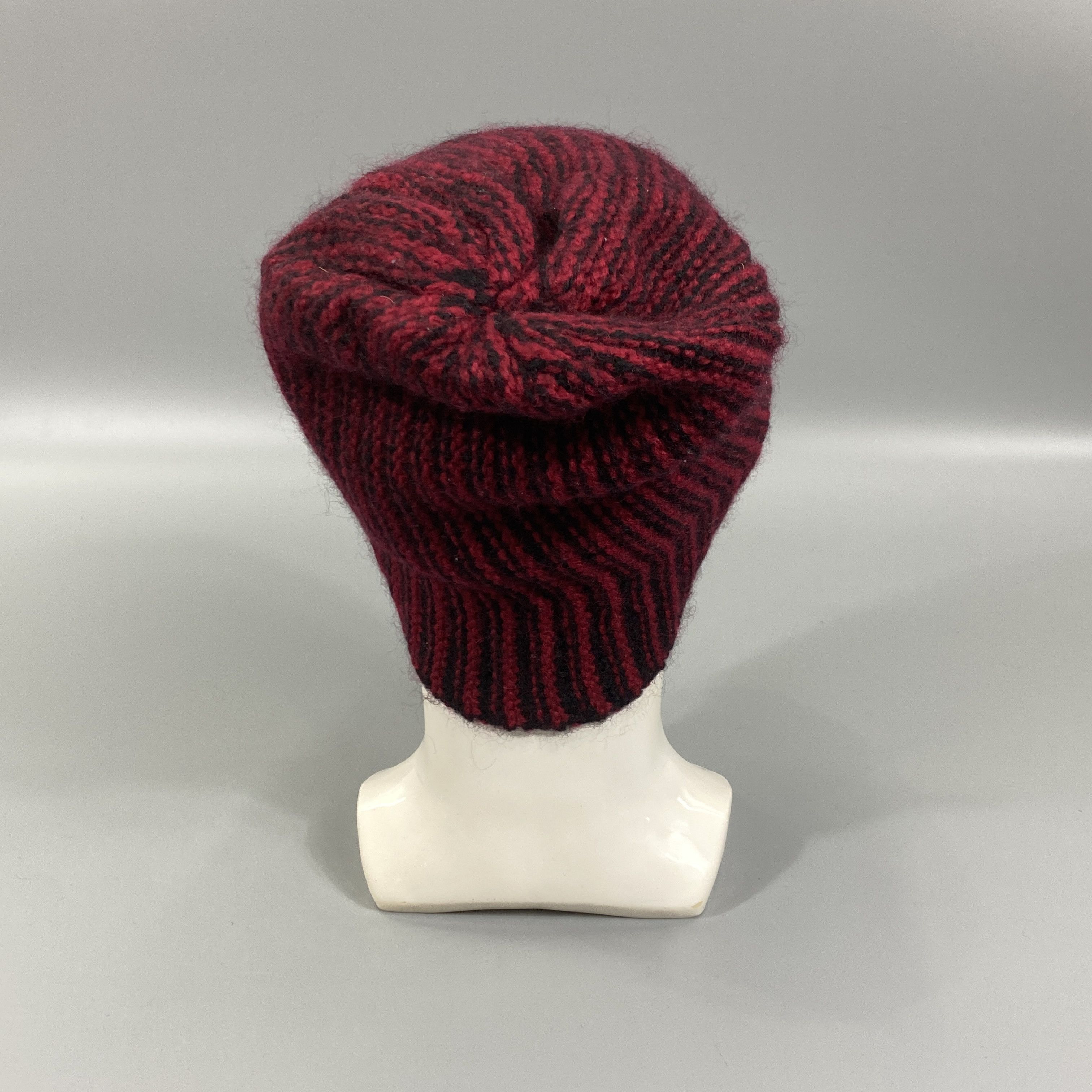 Japanese Brand Stripe Slouchy Beanie Hats -BN865 Size ONE SIZE - 3 Thumbnail