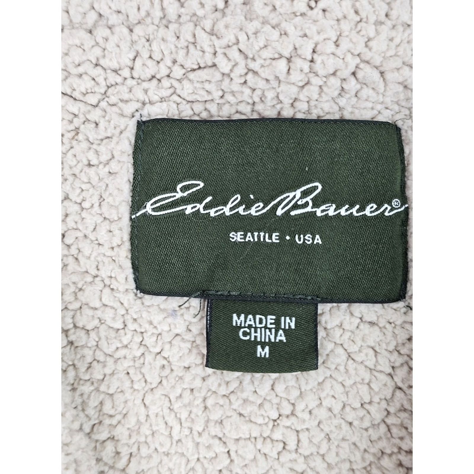 Eddie Bauer EDDIE BAUER Lambswool Striped Full Zip Hoodie Men M EUC Knit Wool Flannel Hooded Pockets Heavyweight 80% Lambswool 20% Nylon Outdoors Mens Size US M / EU 48-50 / 2 - 3 Thumbnail