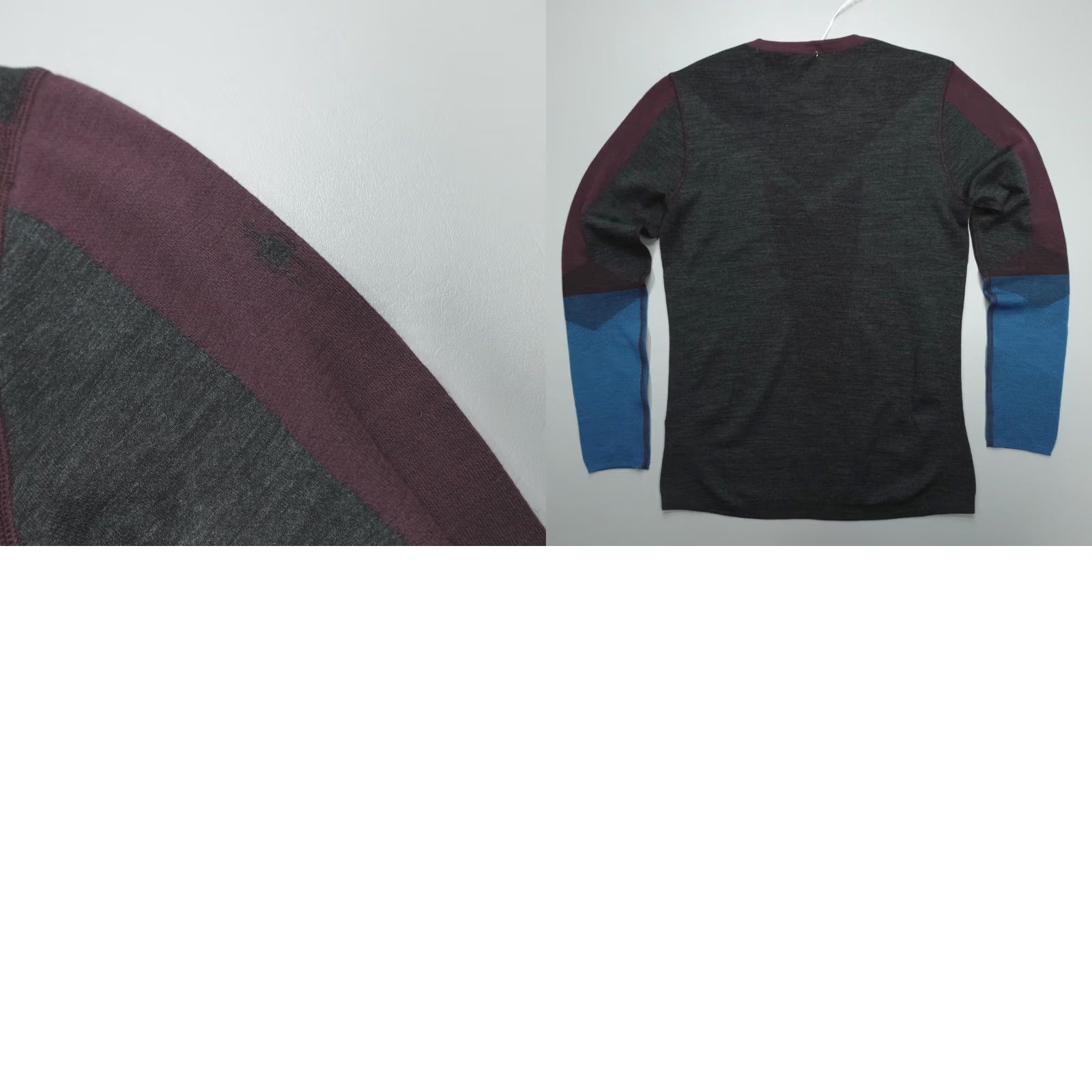 Smartwool SmartWool Intraknit Thermal Merino Base Layer Shirt Men's L Crew Purple Winter Fall Long Sleeve Athletic Hidden Logo Regular Fit Pirates? Size US L / EU 52-54 / 3 - 8 Thumbnail