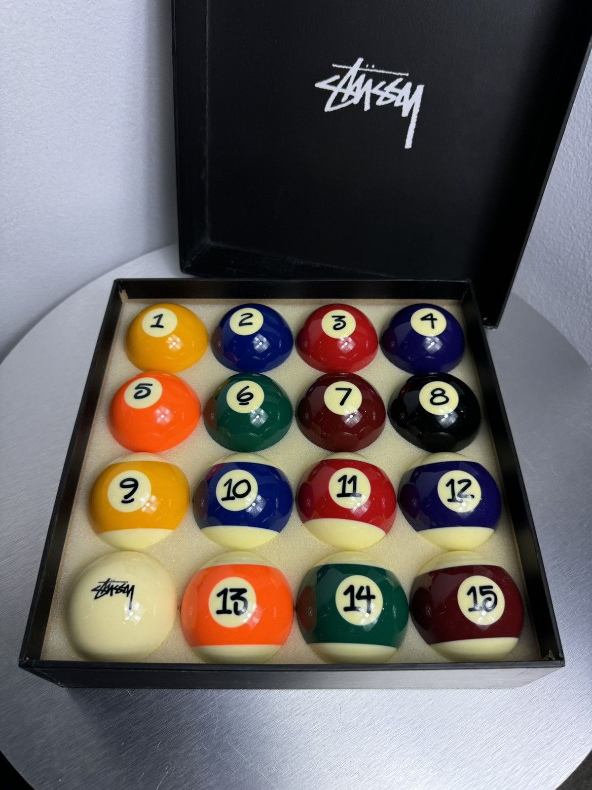 Stussy Billiard Pool Ball Accessory Set New York Exclusive