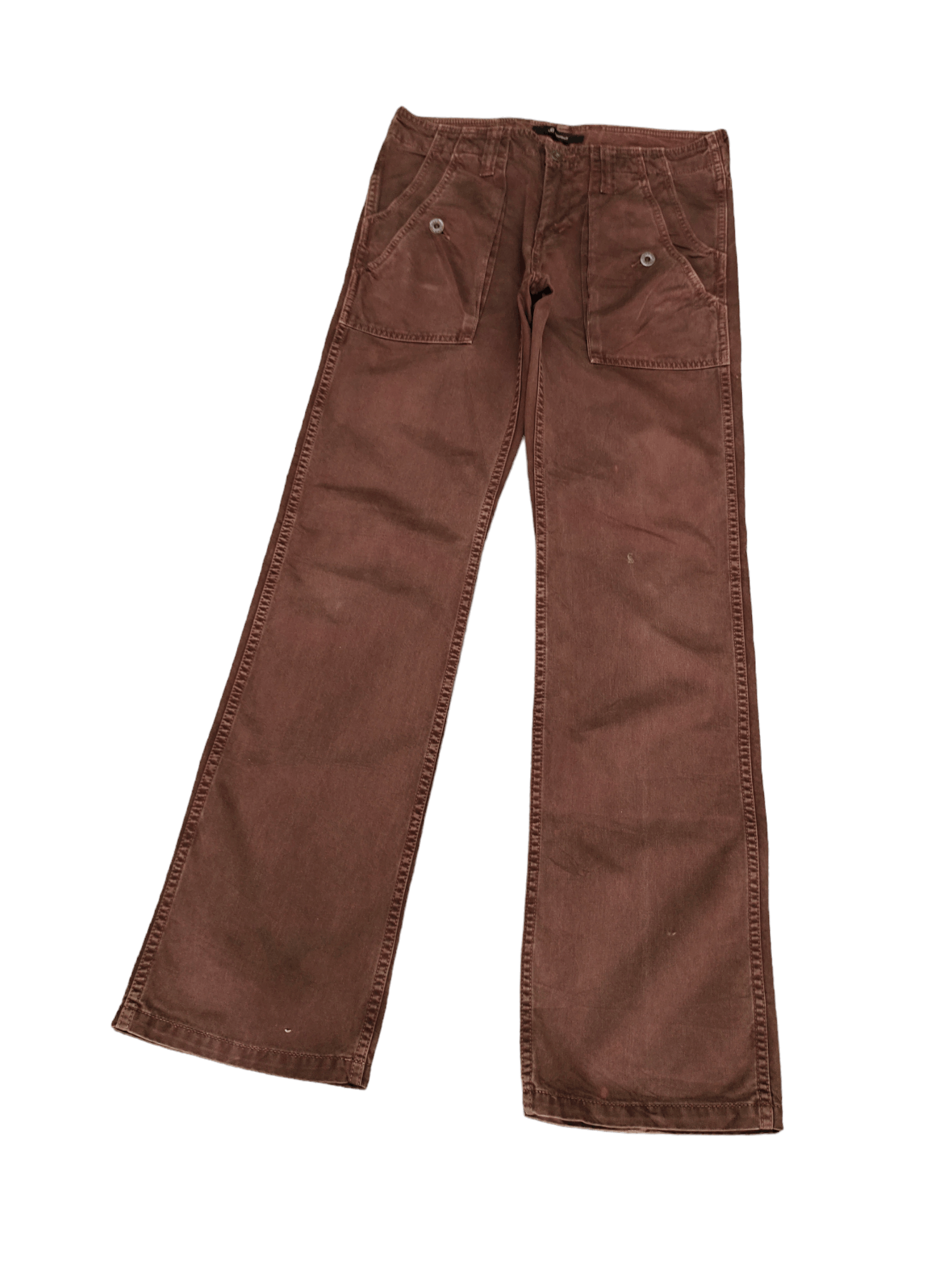 If Six Was Nine Flare Pants Johnbull Waxed Fatigue Multi Pocket Bootcut Size US 31 - 1 Thumbnail