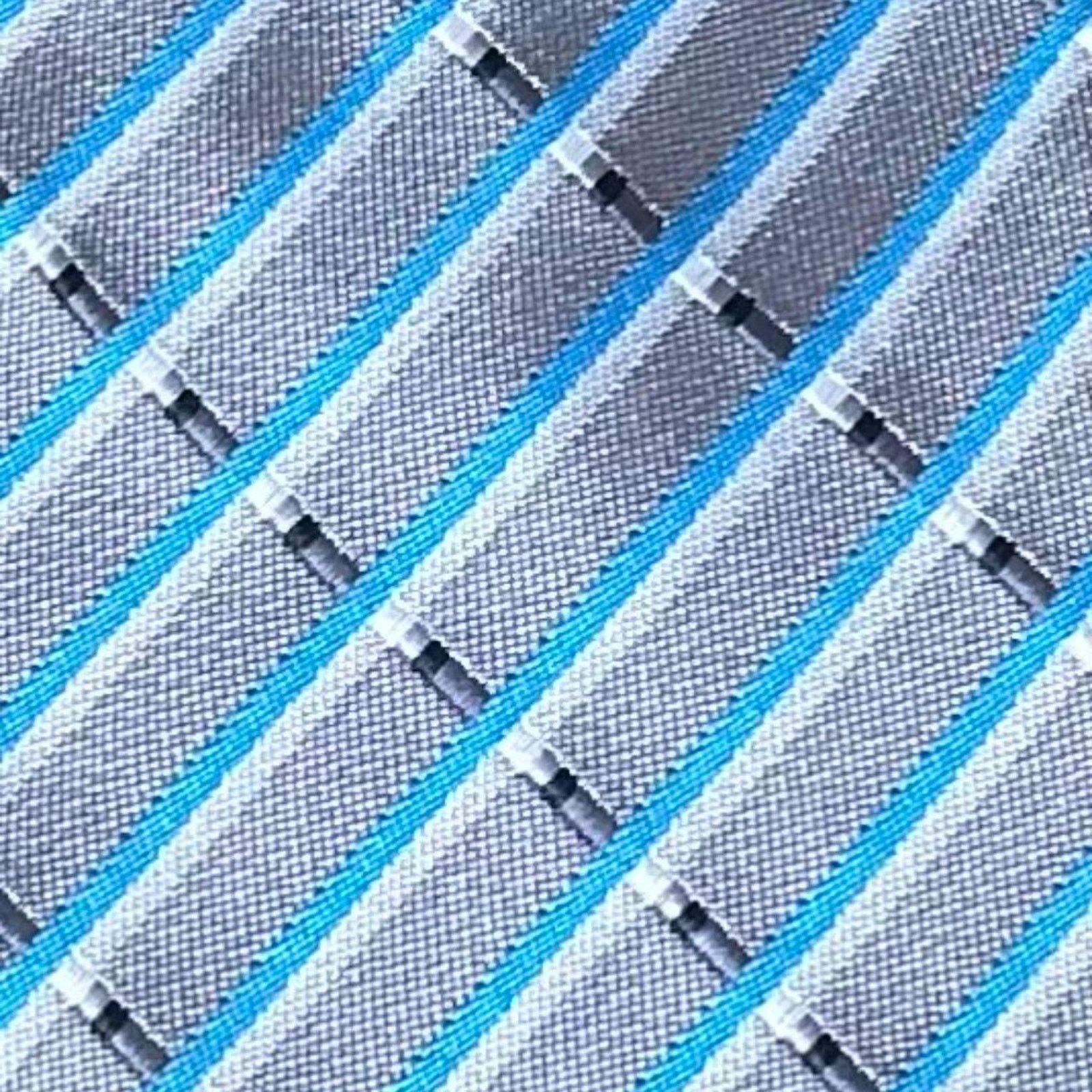 Other Gray blue striped tieclassic business Size ONE SIZE - 3 Thumbnail