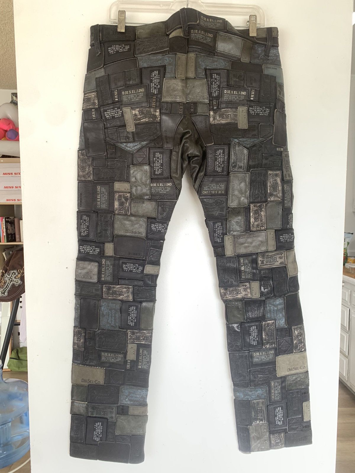 Diesel DIESEL Size 32 REBOOT Leather Patchwork Pants Size US 32 / EU 48 - 2 Thumbnail