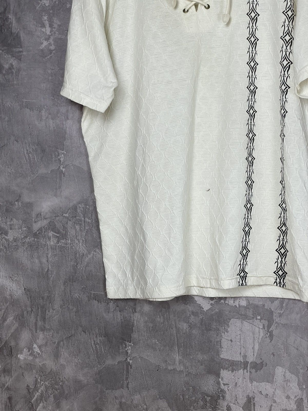 Japanese Brand × Vintage Avant Garde Y2K Designer Retro Knit shirt Tee Size US L / EU 52-54 / 3 - 5 Thumbnail