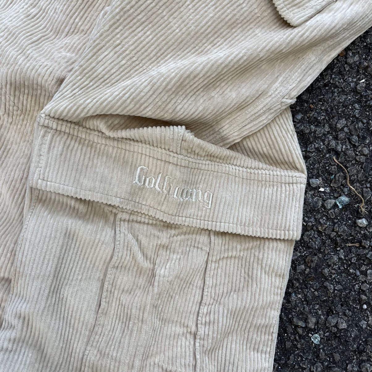 Golf Wang Golf Wang Cargo Corduroy Cream Pants Size US 32 / EU 48 - 11 Thumbnail